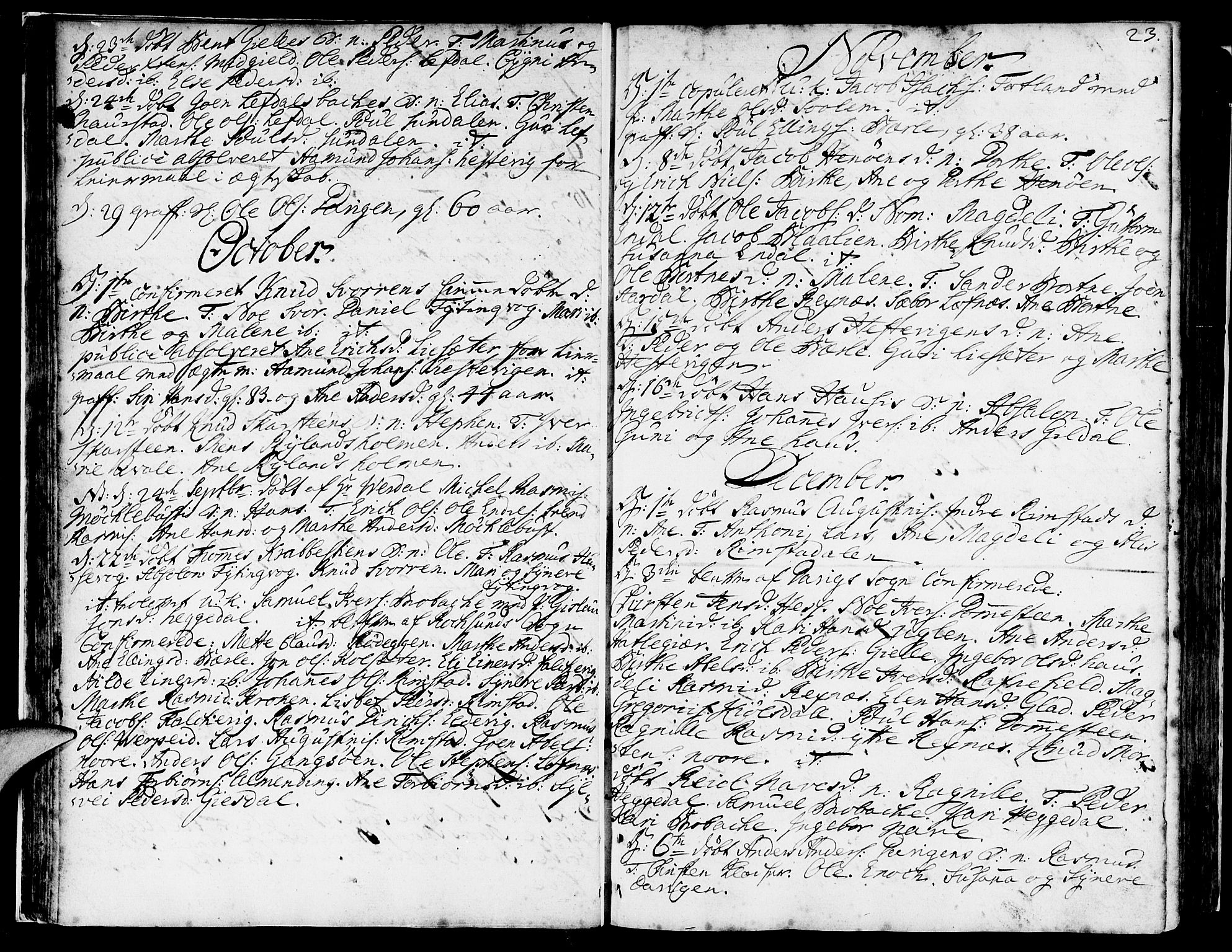 Davik sokneprestembete, SAB/A-79701/H/Haa/Haaa/L0002: Parish register (official) no. A 2, 1742-1816, p. 23