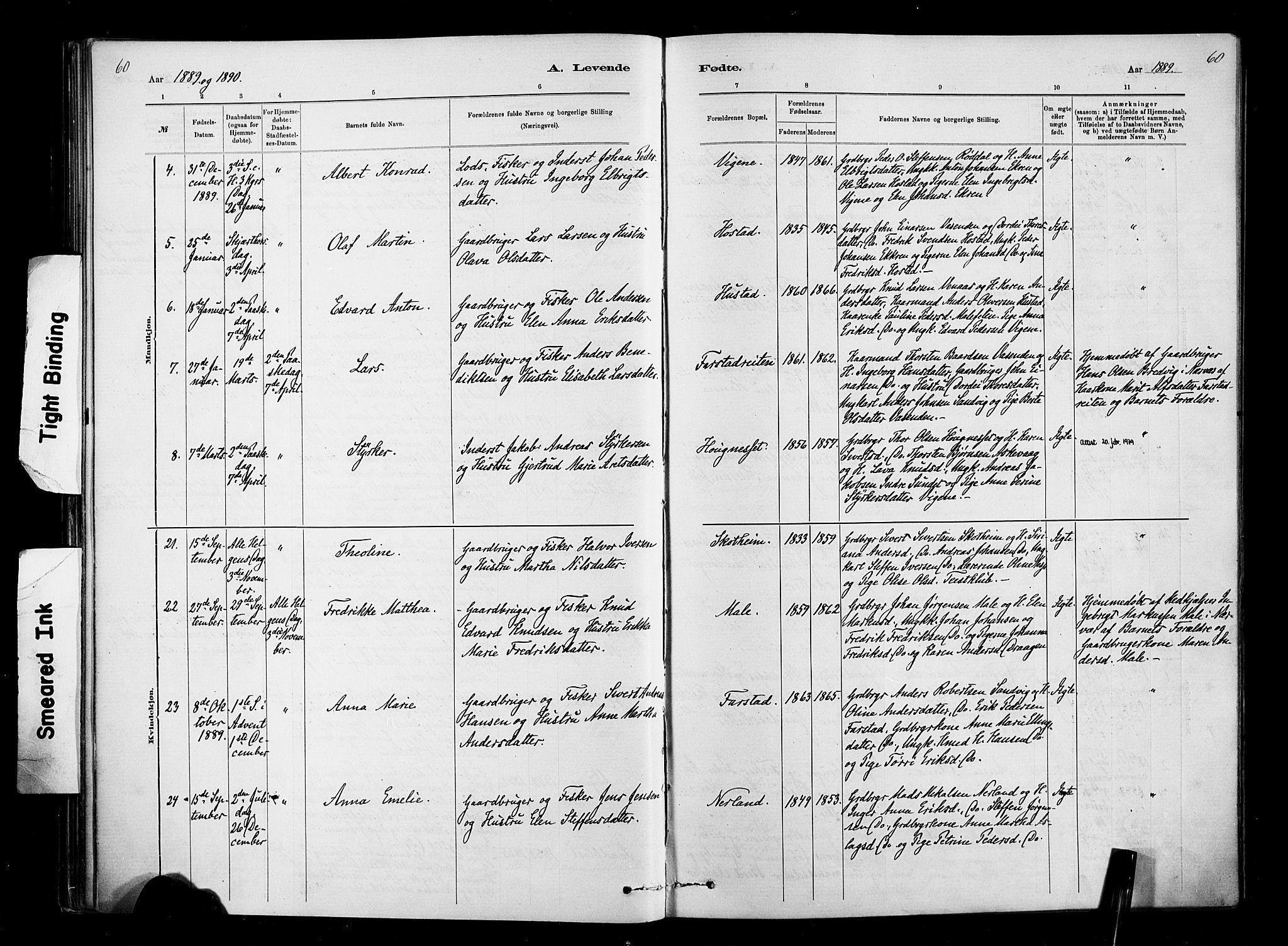 Ministerialprotokoller, klokkerbøker og fødselsregistre - Møre og Romsdal, AV/SAT-A-1454/567/L0778: Parish register (official) no. 567A01, 1881-1903, p. 60