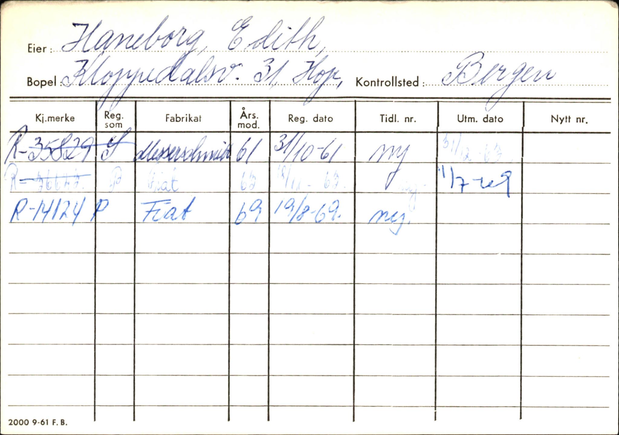 Statens vegvesen, Hordaland vegkontor, SAB/A-5201/2/Ha/L0018: R-eierkort H, 1920-1971, p. 793