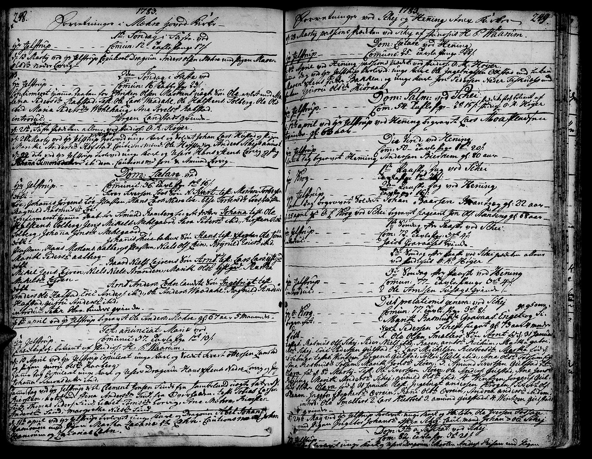 Ministerialprotokoller, klokkerbøker og fødselsregistre - Nord-Trøndelag, AV/SAT-A-1458/735/L0331: Parish register (official) no. 735A02, 1762-1794, p. 248-249
