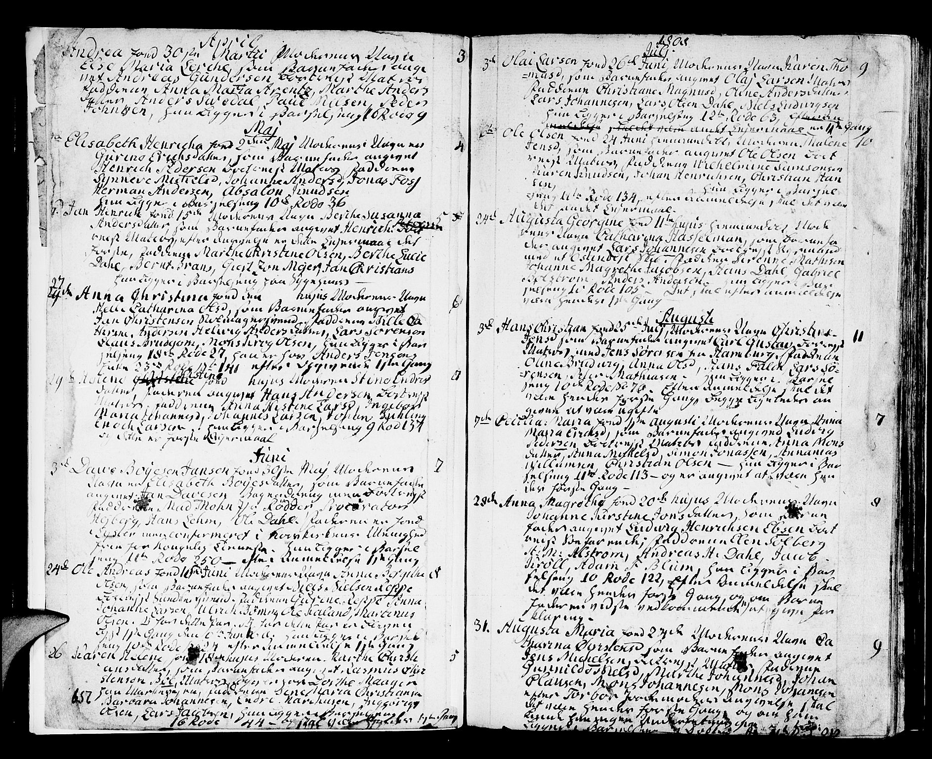 Domkirken sokneprestembete, SAB/A-74801/H/Haa/L0005: Parish register (official) no. A 5, 1808-1820, p. 258-259
