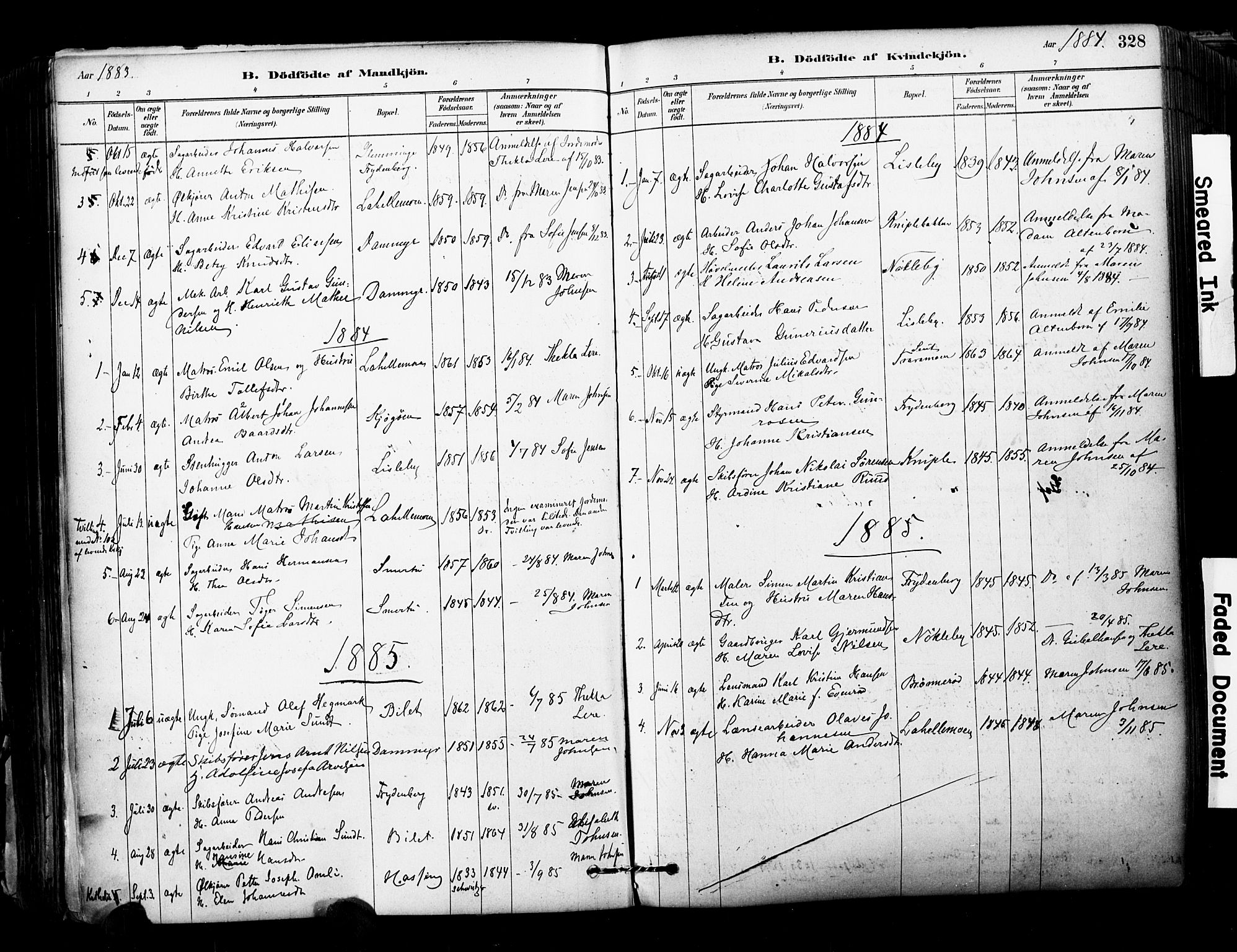 Glemmen prestekontor Kirkebøker, SAO/A-10908/F/Fa/L0011: Parish register (official) no. 11, 1878-1917, p. 328