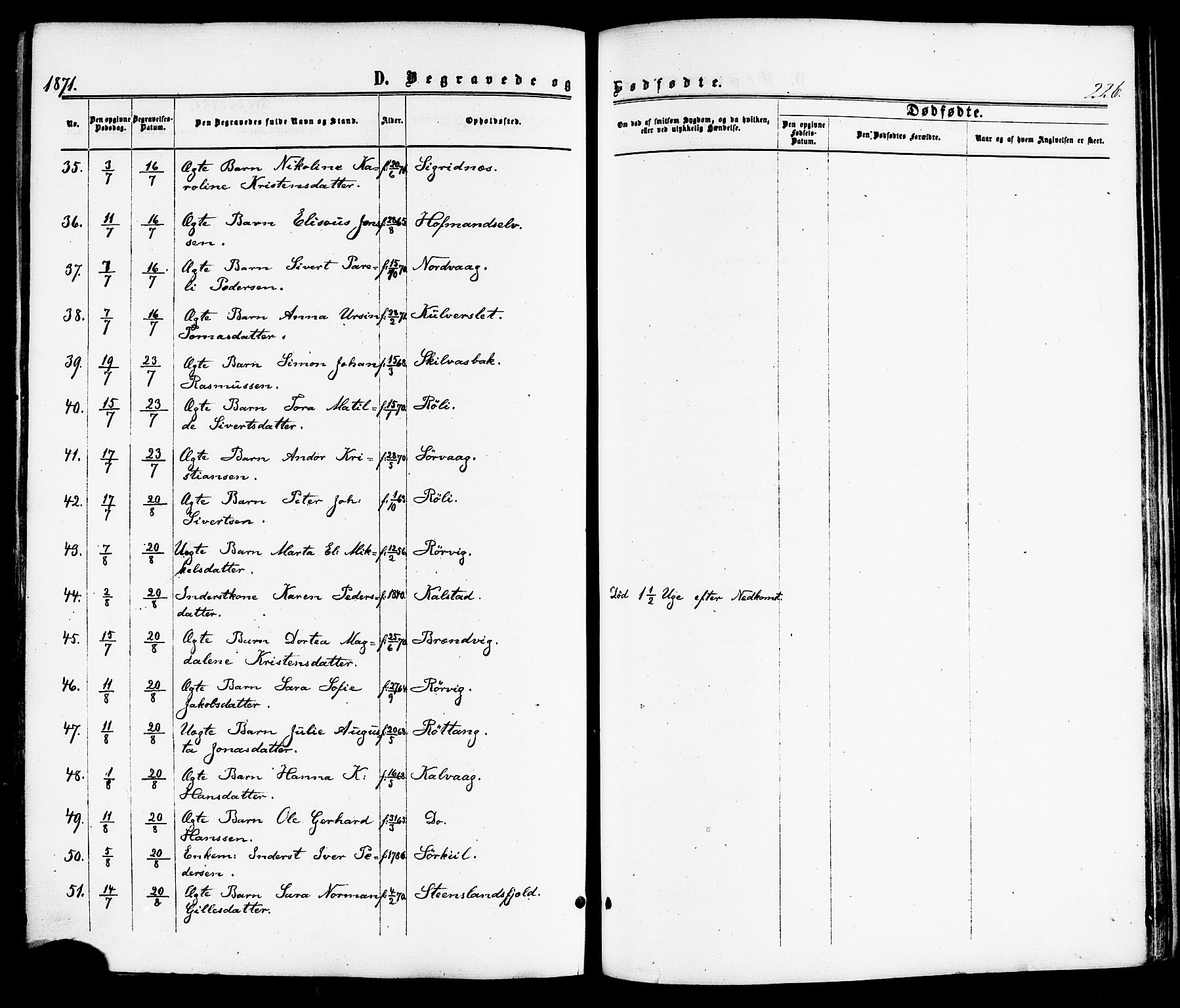 Ministerialprotokoller, klokkerbøker og fødselsregistre - Nordland, SAT/A-1459/859/L0845: Parish register (official) no. 859A05, 1863-1877, p. 226