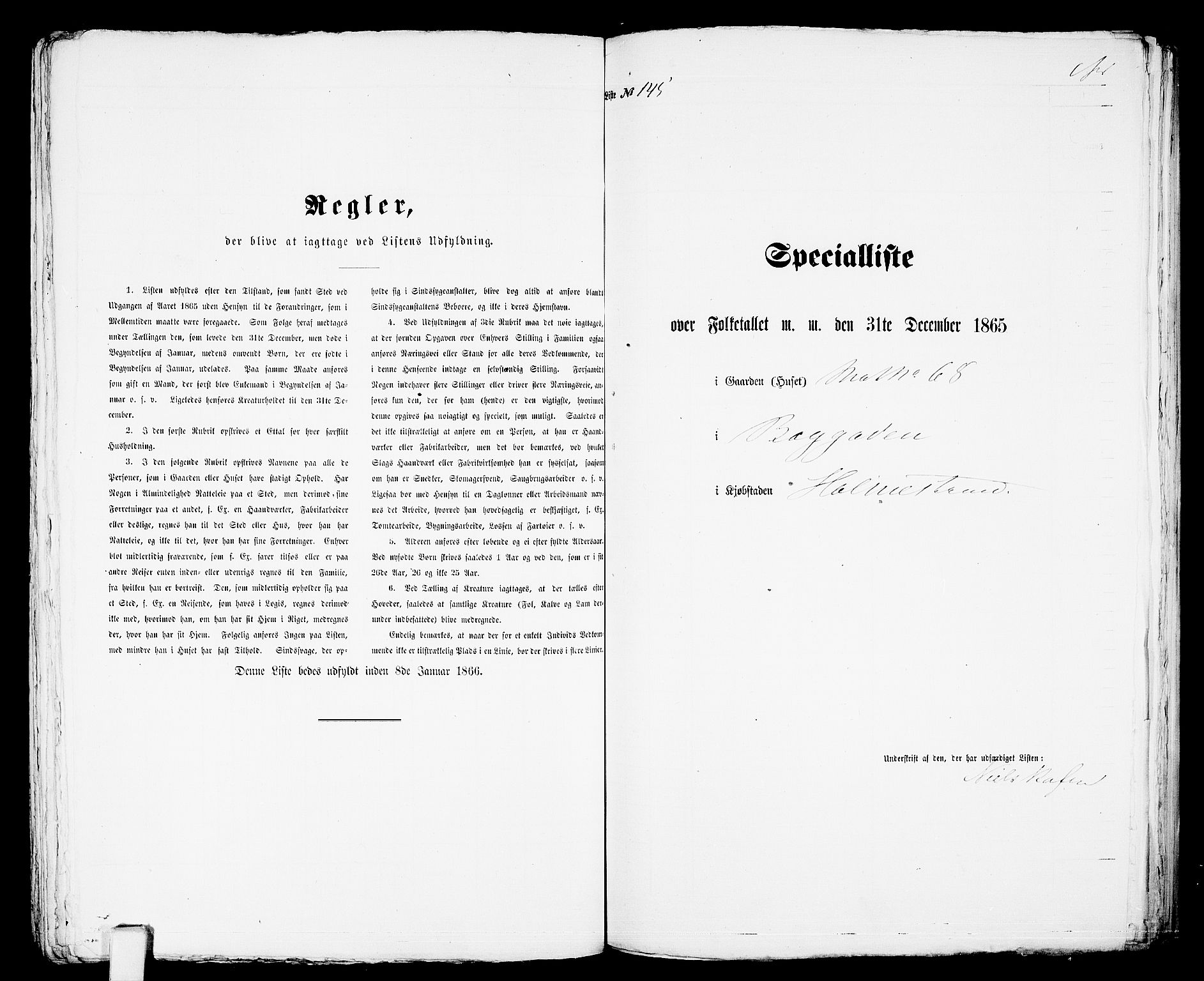 RA, 1865 census for Botne/Holmestrand, 1865, p. 298