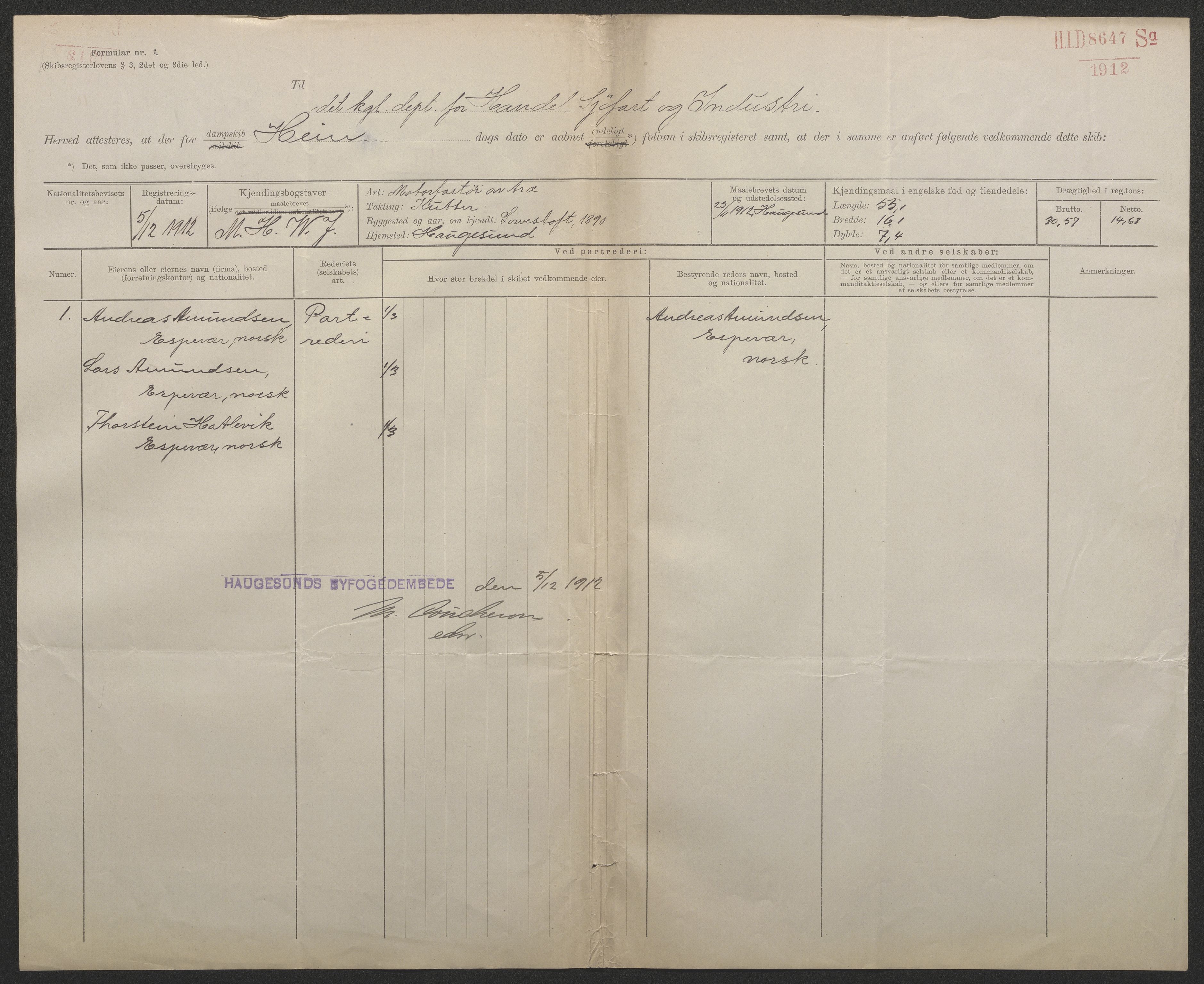 Sjøfartsdirektoratet med forløpere, skipsmapper slettede skip, AV/RA-S-4998/F/Fa/L0483: --, 1874-1933, p. 389