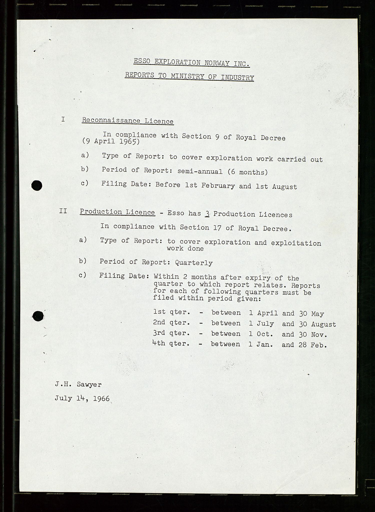 Pa 1512 - Esso Exploration and Production Norway Inc., AV/SAST-A-101917/E/Ea/L0026: Sak og korrespondanse, 1966-1974, p. 238