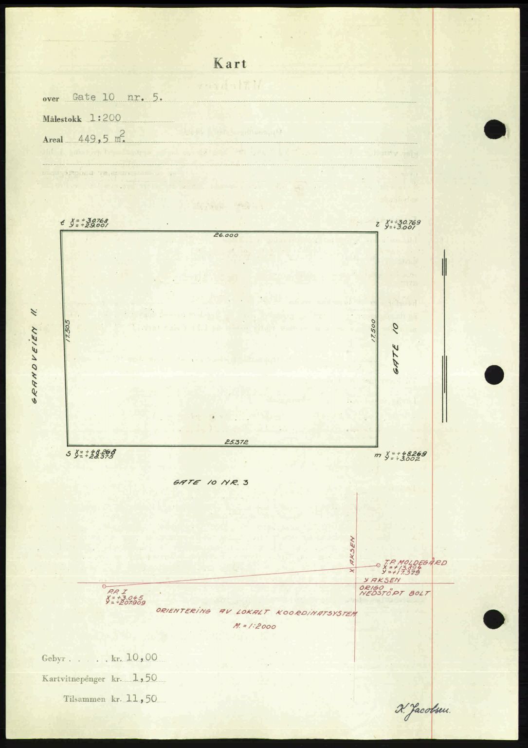 Romsdal sorenskriveri, AV/SAT-A-4149/1/2/2C: Mortgage book no. A30, 1949-1949, Diary no: : 2242/1949