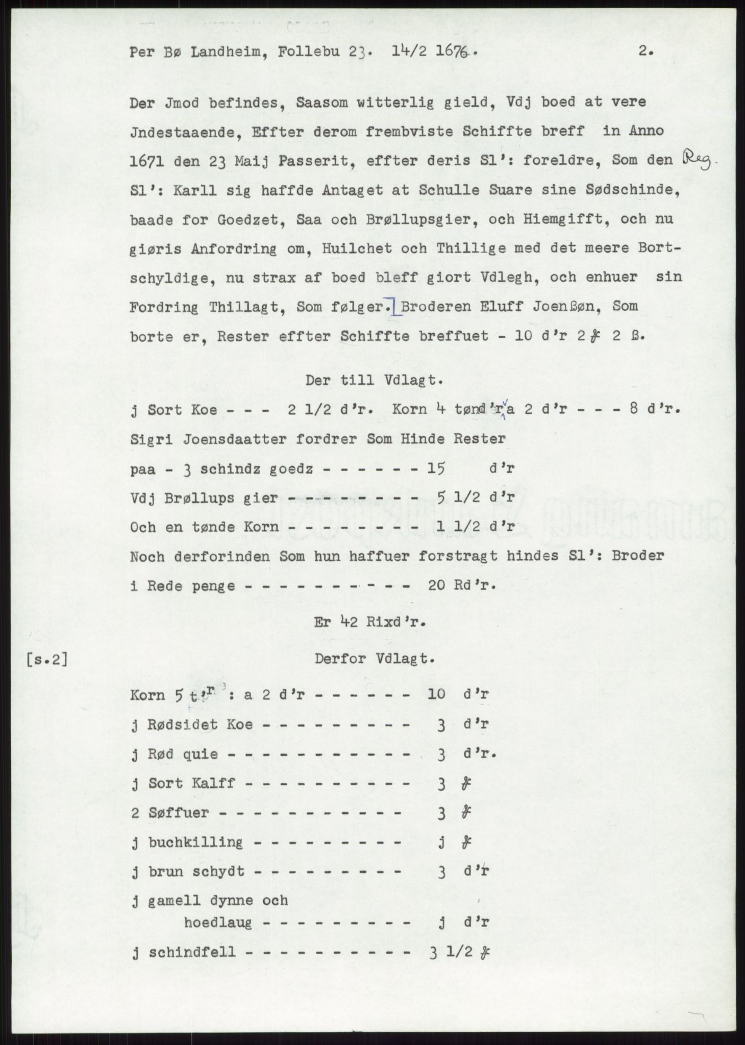 Samlinger til kildeutgivelse, Diplomavskriftsamlingen, RA/EA-4053/H/Ha, p. 3121