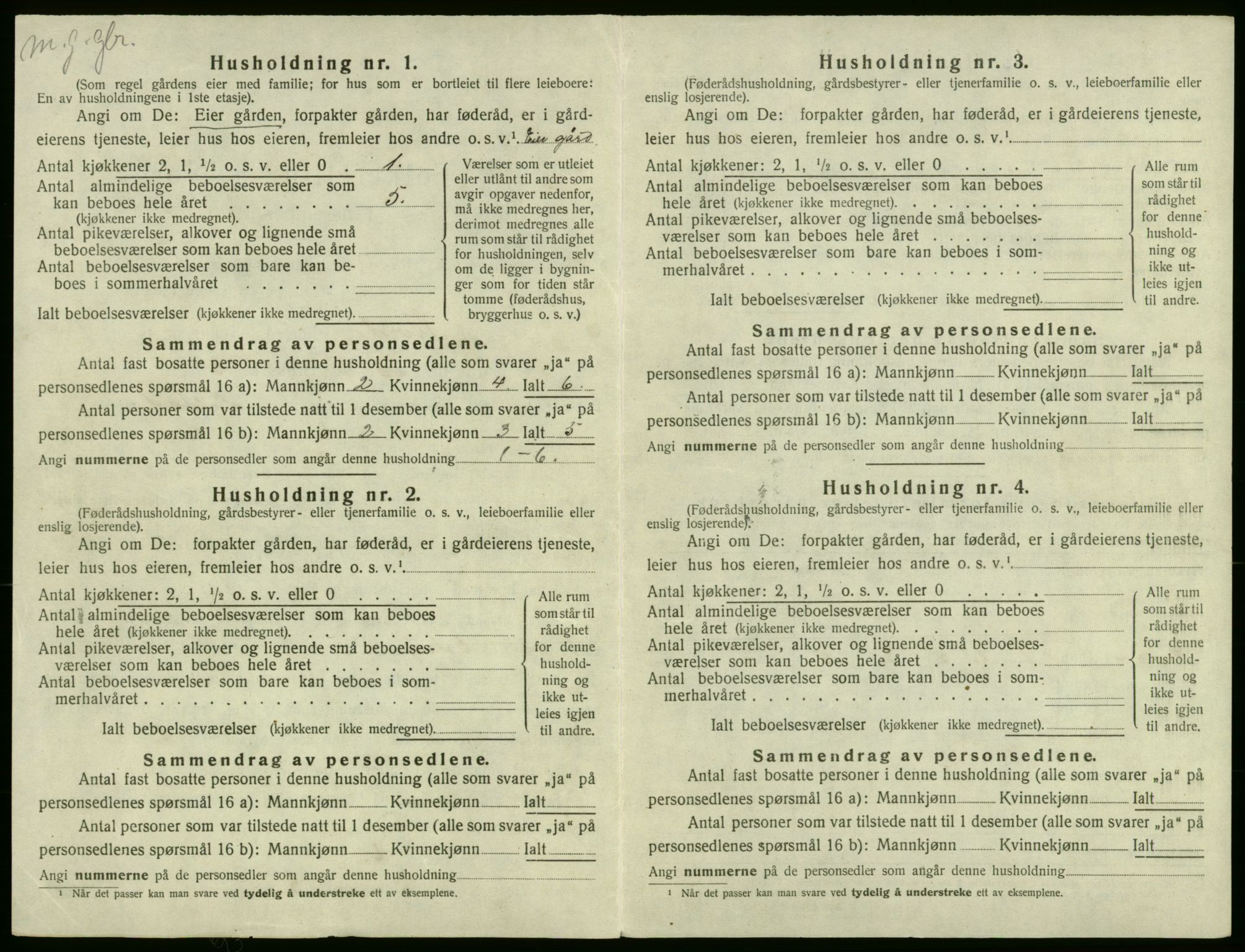 SAB, 1920 census for Stord, 1920, p. 362