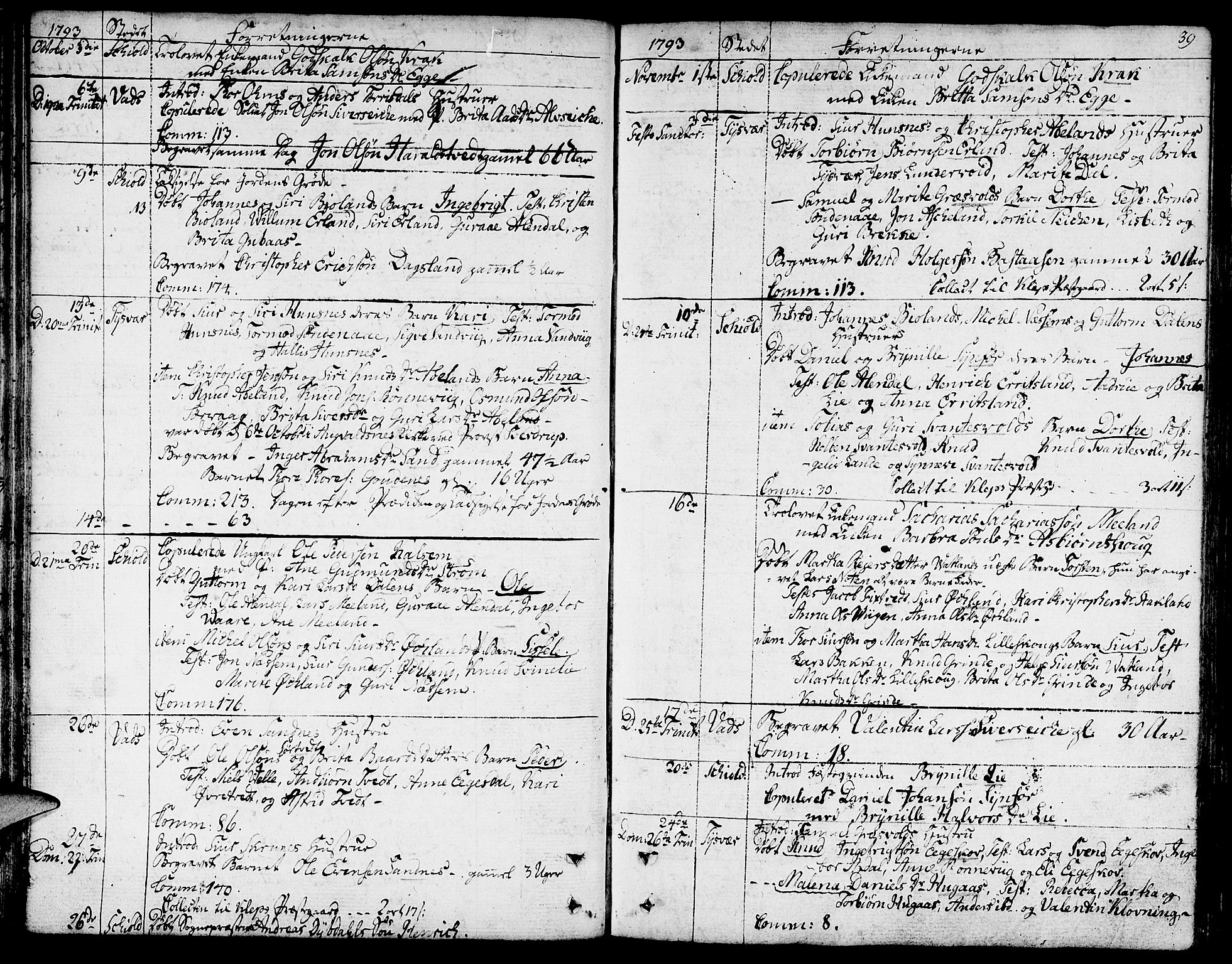 Skjold sokneprestkontor, AV/SAST-A-101847/H/Ha/Haa/L0002: Parish register (official) no. A 2, 1786-1815, p. 39