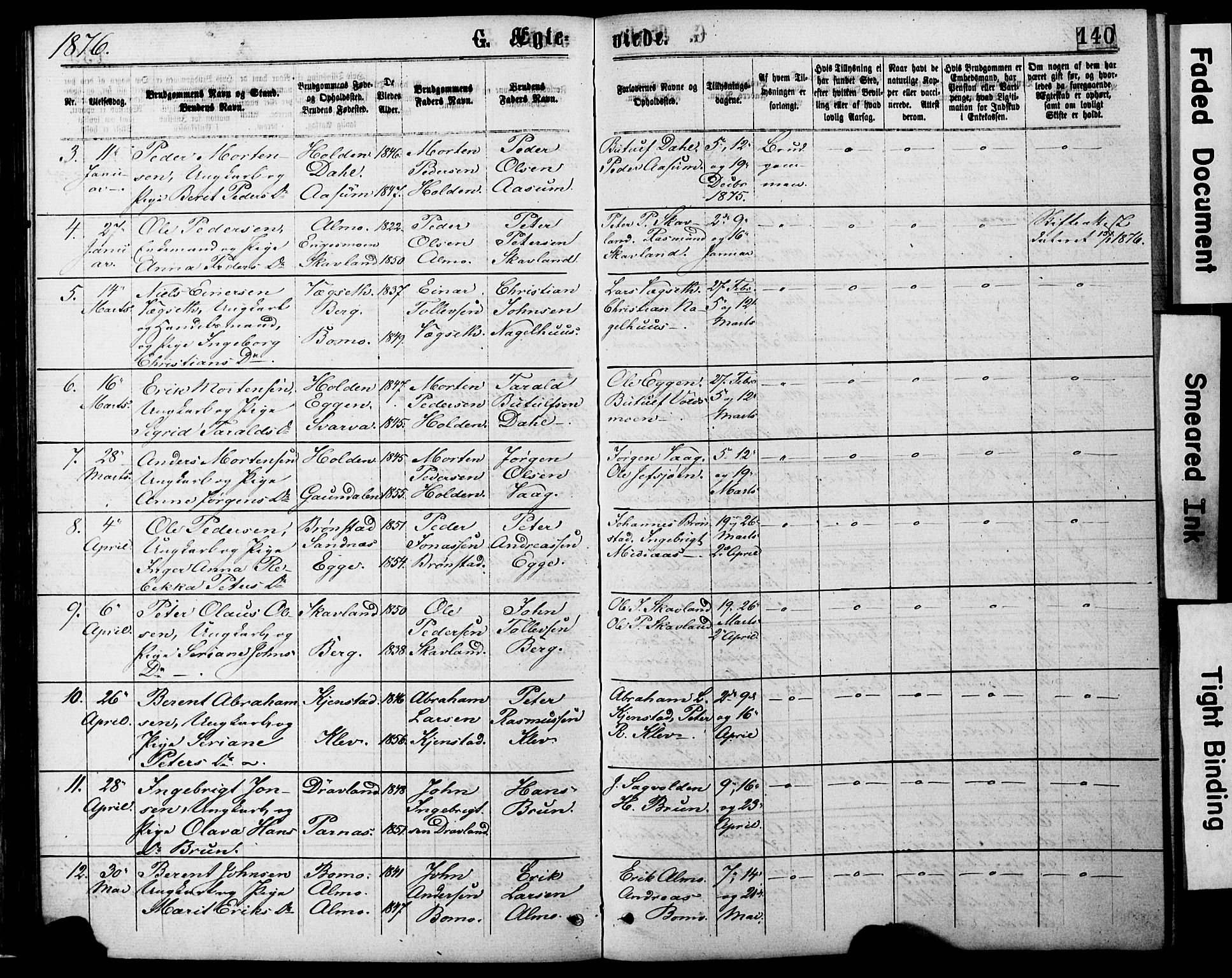 Ministerialprotokoller, klokkerbøker og fødselsregistre - Nord-Trøndelag, SAT/A-1458/749/L0473: Parish register (official) no. 749A07, 1873-1887, p. 140