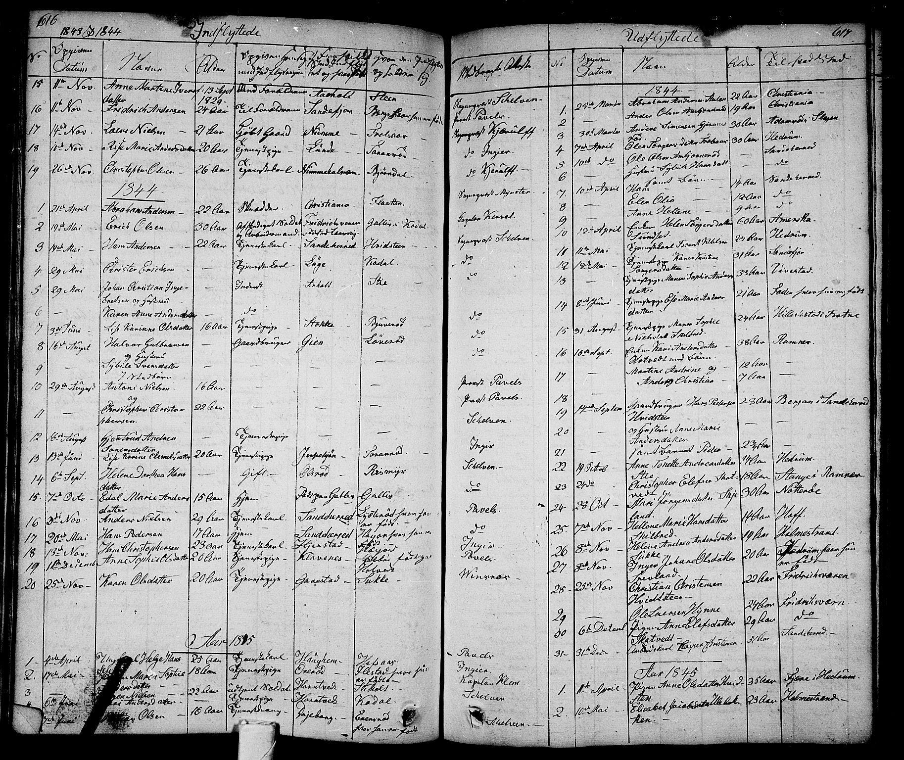 Andebu kirkebøker, AV/SAKO-A-336/G/Ga/L0003: Parish register (copy) no. I 3, 1832-1867, p. 616-617