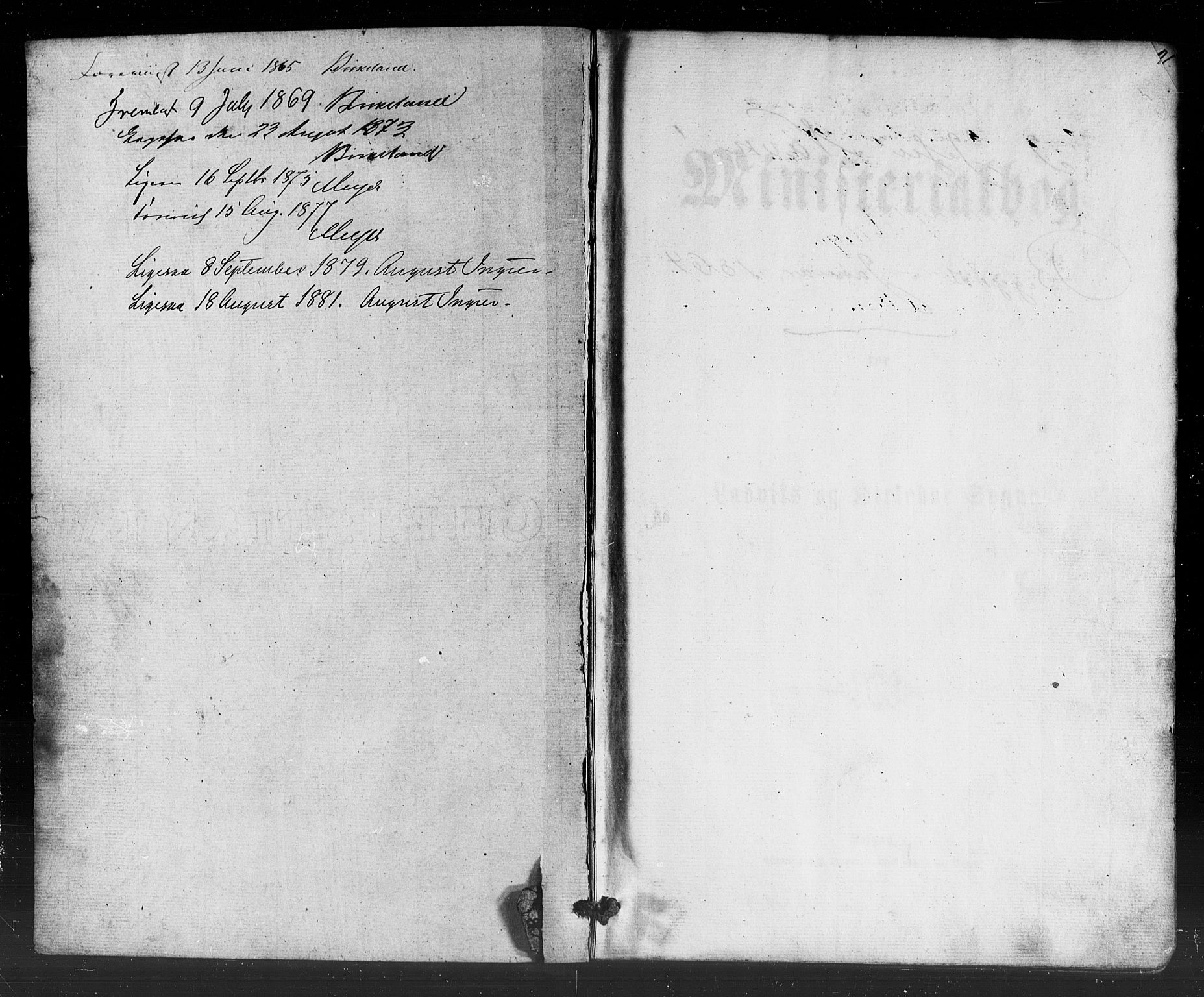 Lavik sokneprestembete, SAB/A-80901: Parish register (official) no. A 4, 1864-1881