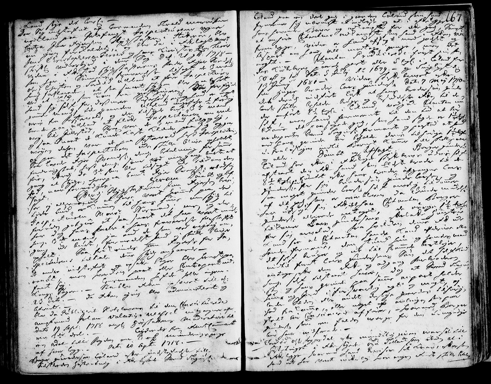 Lister sorenskriveri, AV/SAK-1221-0003/F/Fa/L0041: Tingbok nr 41, 1718-1719, p. 166b-167a