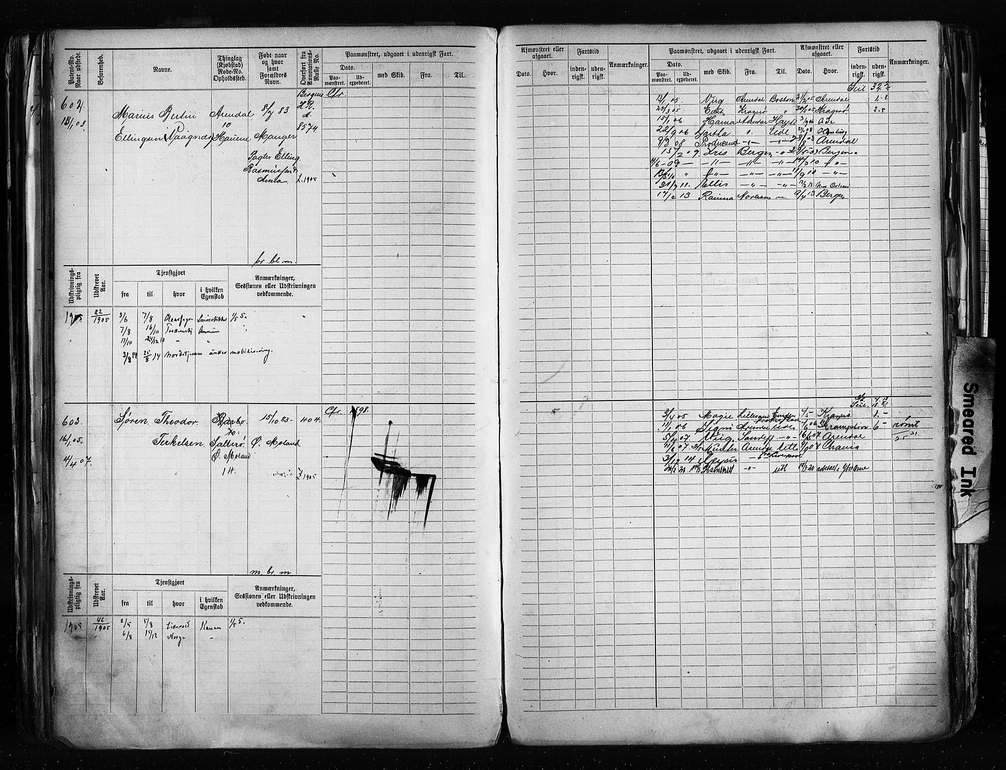 Arendal mønstringskrets, AV/SAK-2031-0012/F/Fb/L0020: Hovedrulle A nr 217-968, S-18, 1900-1910, p. 199