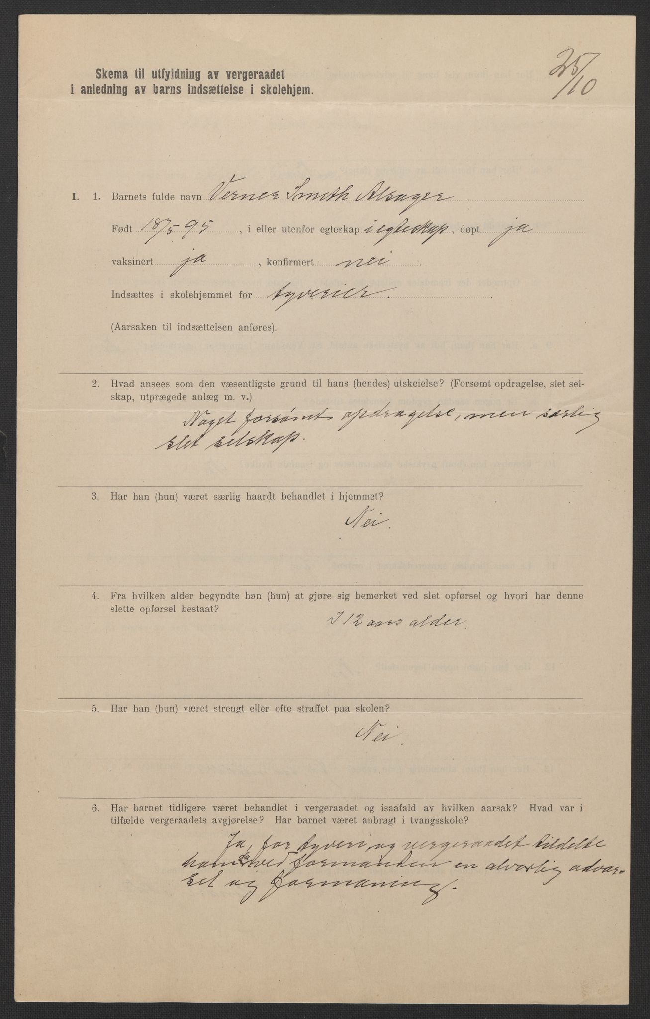 Falstad skolehjem, AV/RA-S-1676/E/Eb/L0009: Elevmapper løpenr. 189-209, 1909-1916, p. 348