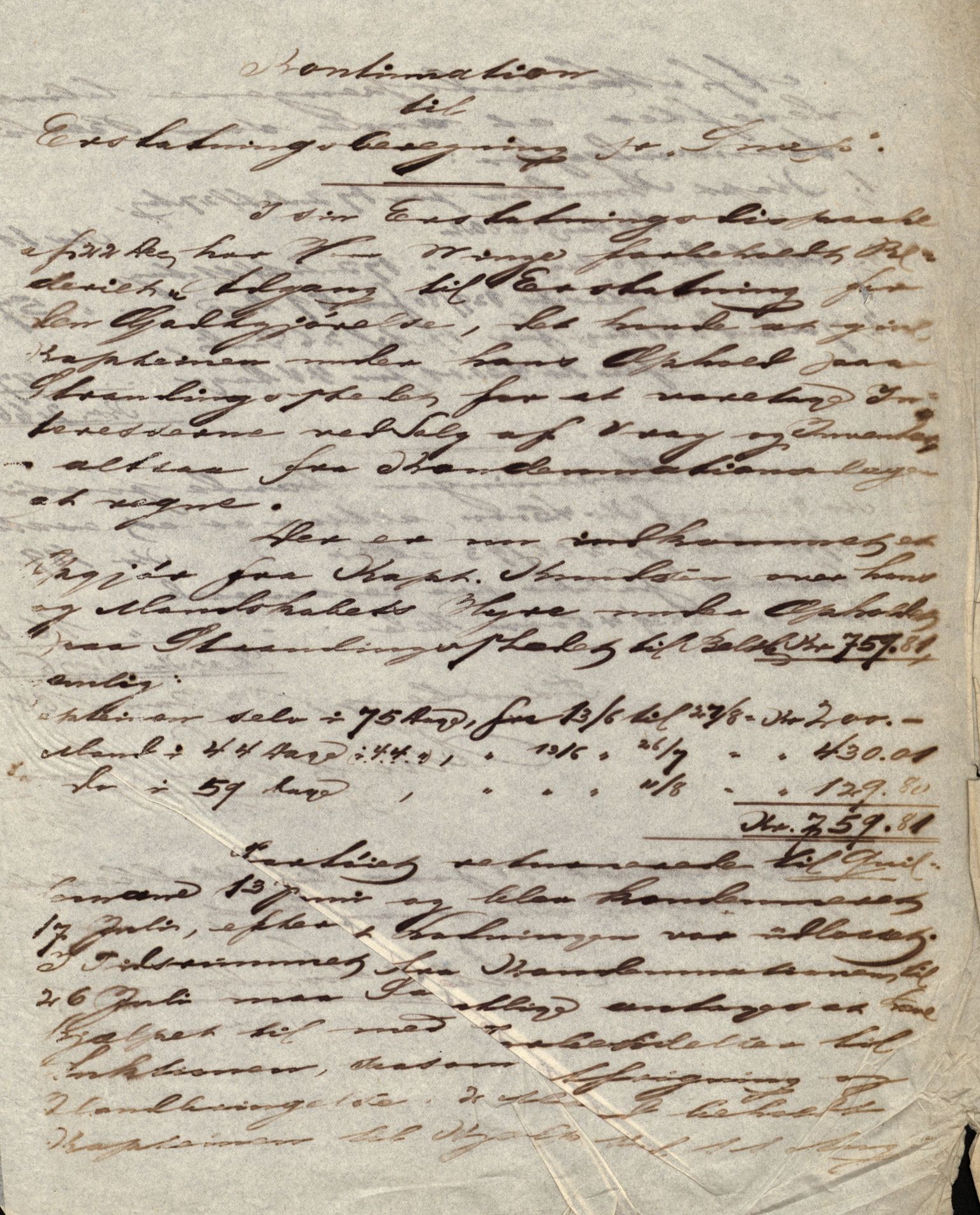 Pa 63 - Østlandske skibsassuranceforening, VEMU/A-1079/G/Ga/L0016/0015: Havaridokumenter / St. Lawrence, Poseidon, Snap, Josephine, Triton, 1883, p. 42