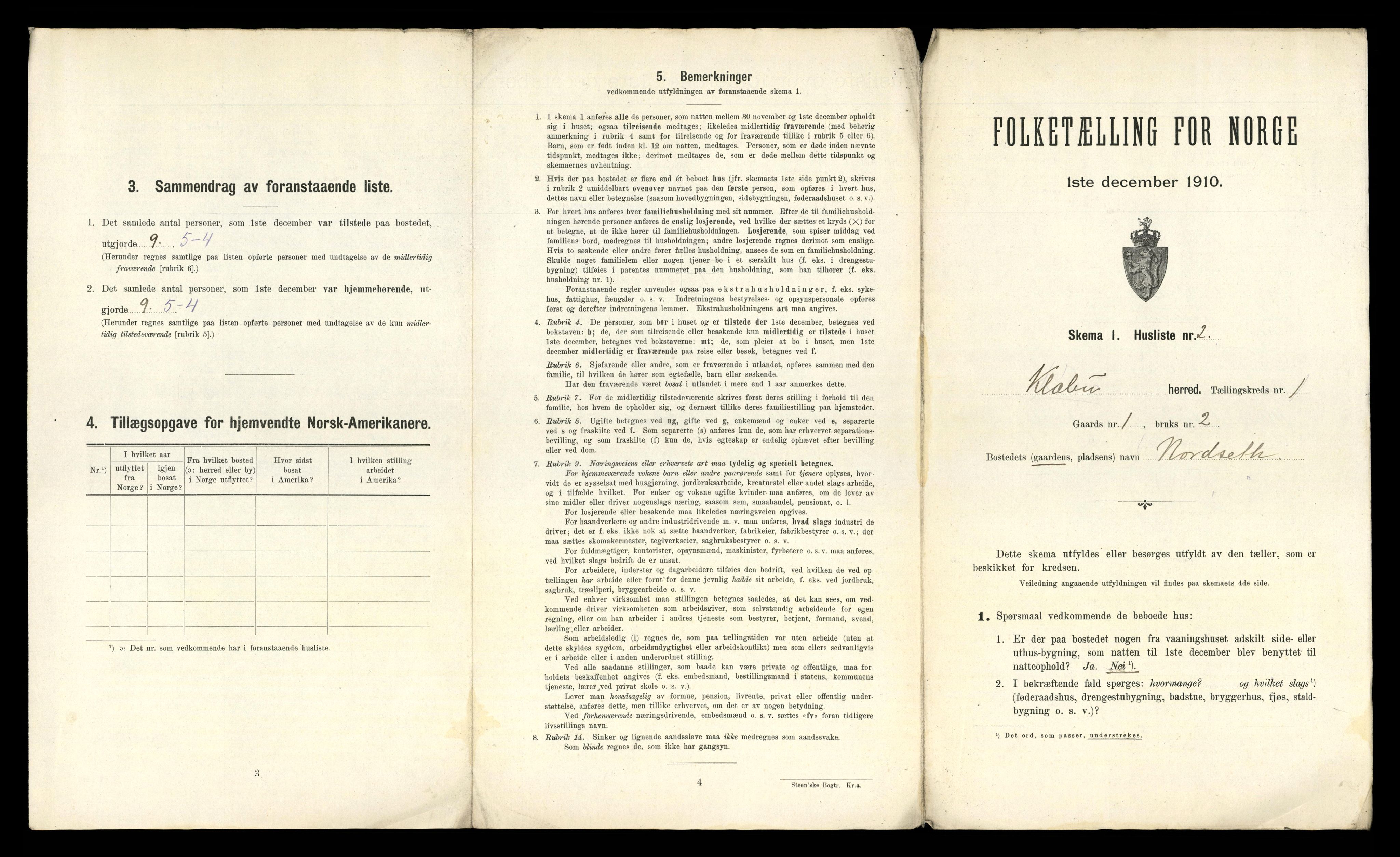 RA, 1910 census for Klæbu, 1910, p. 23