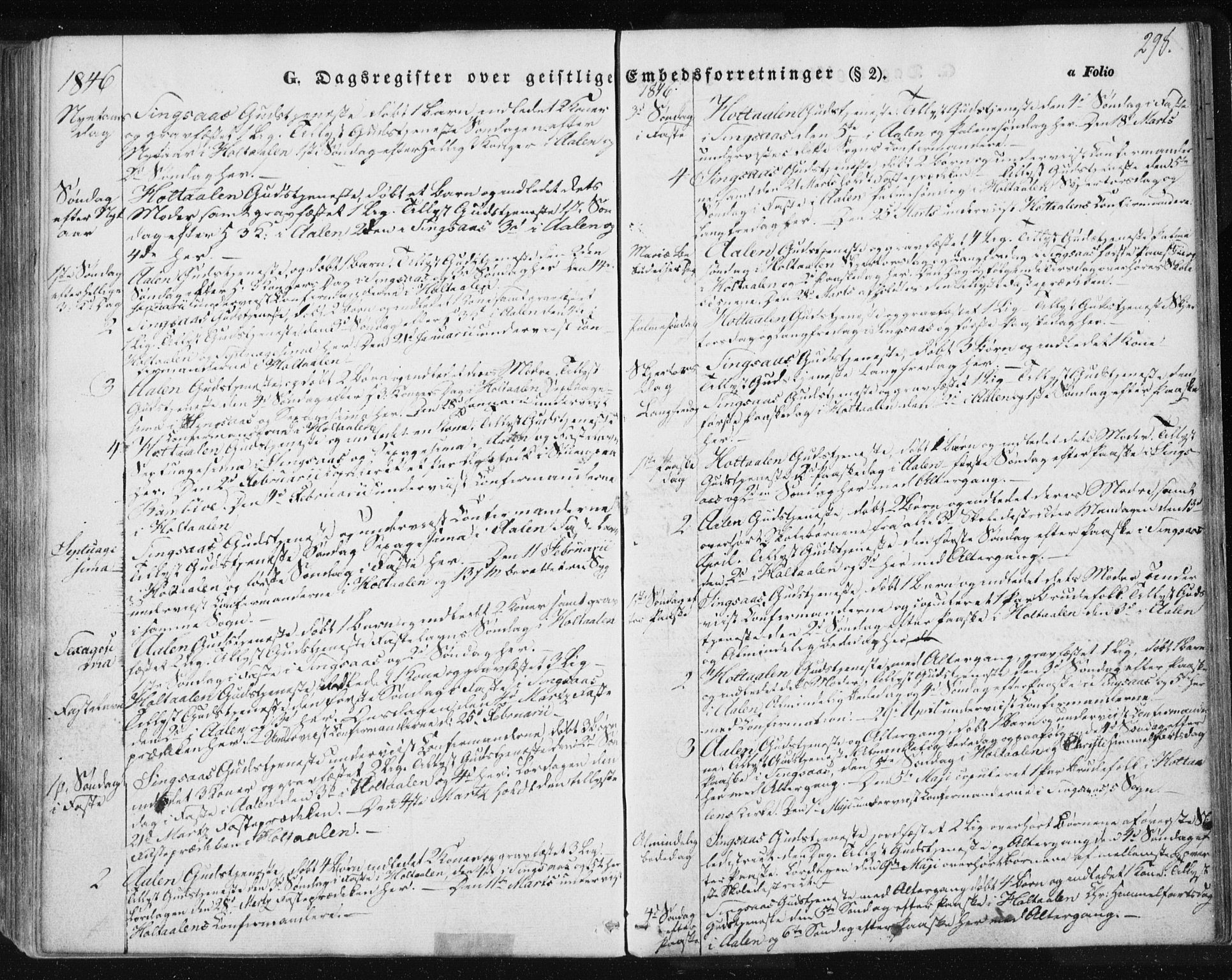 Ministerialprotokoller, klokkerbøker og fødselsregistre - Sør-Trøndelag, SAT/A-1456/685/L0963: Parish register (official) no. 685A06 /1, 1846-1859, p. 298