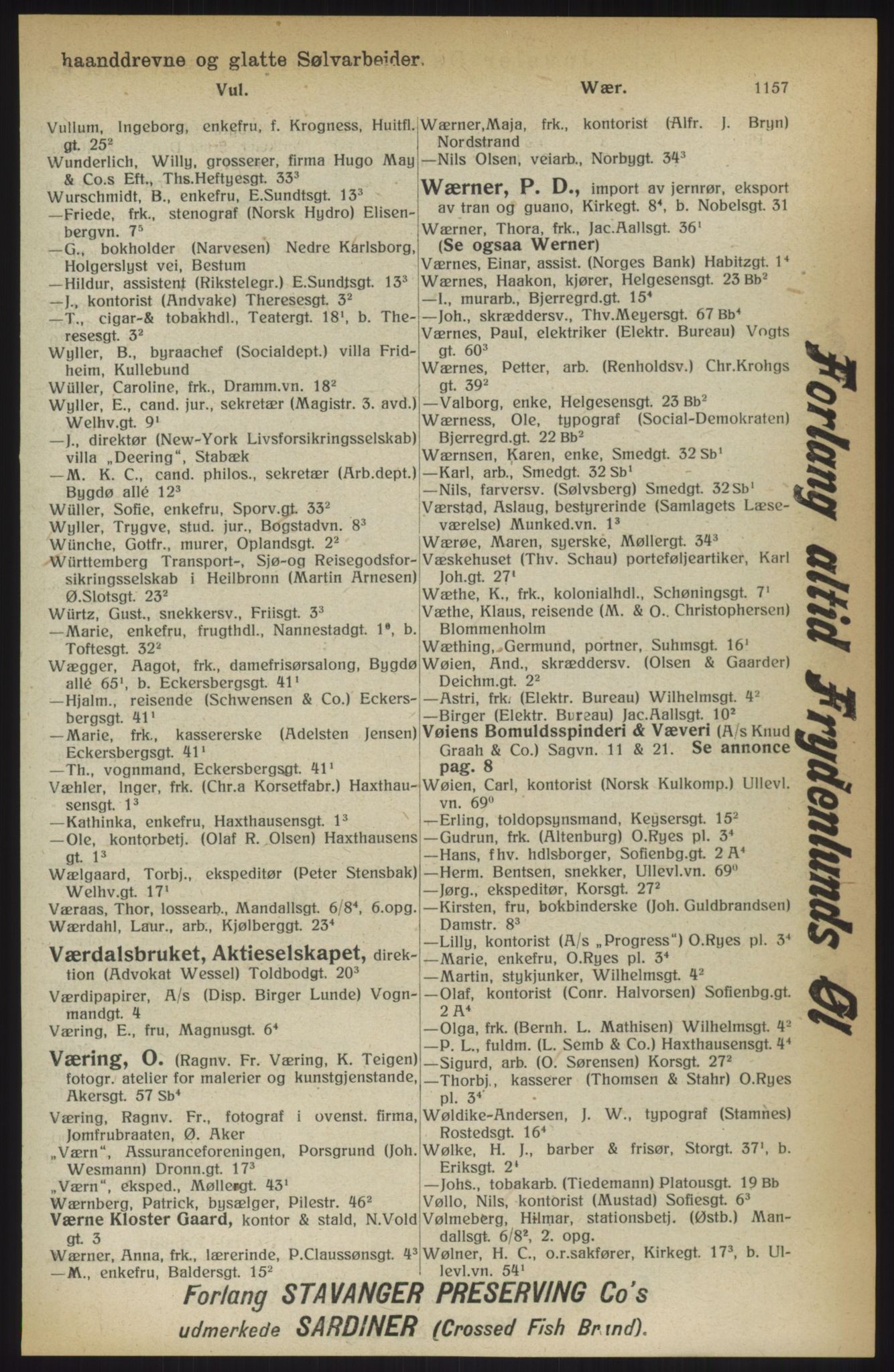 Kristiania/Oslo adressebok, PUBL/-, 1914, p. 1157