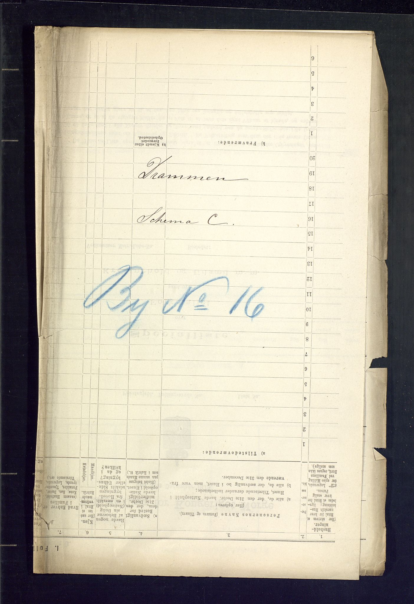 SAKO, 1875 census for 0602 Drammen, 1875, p. 105