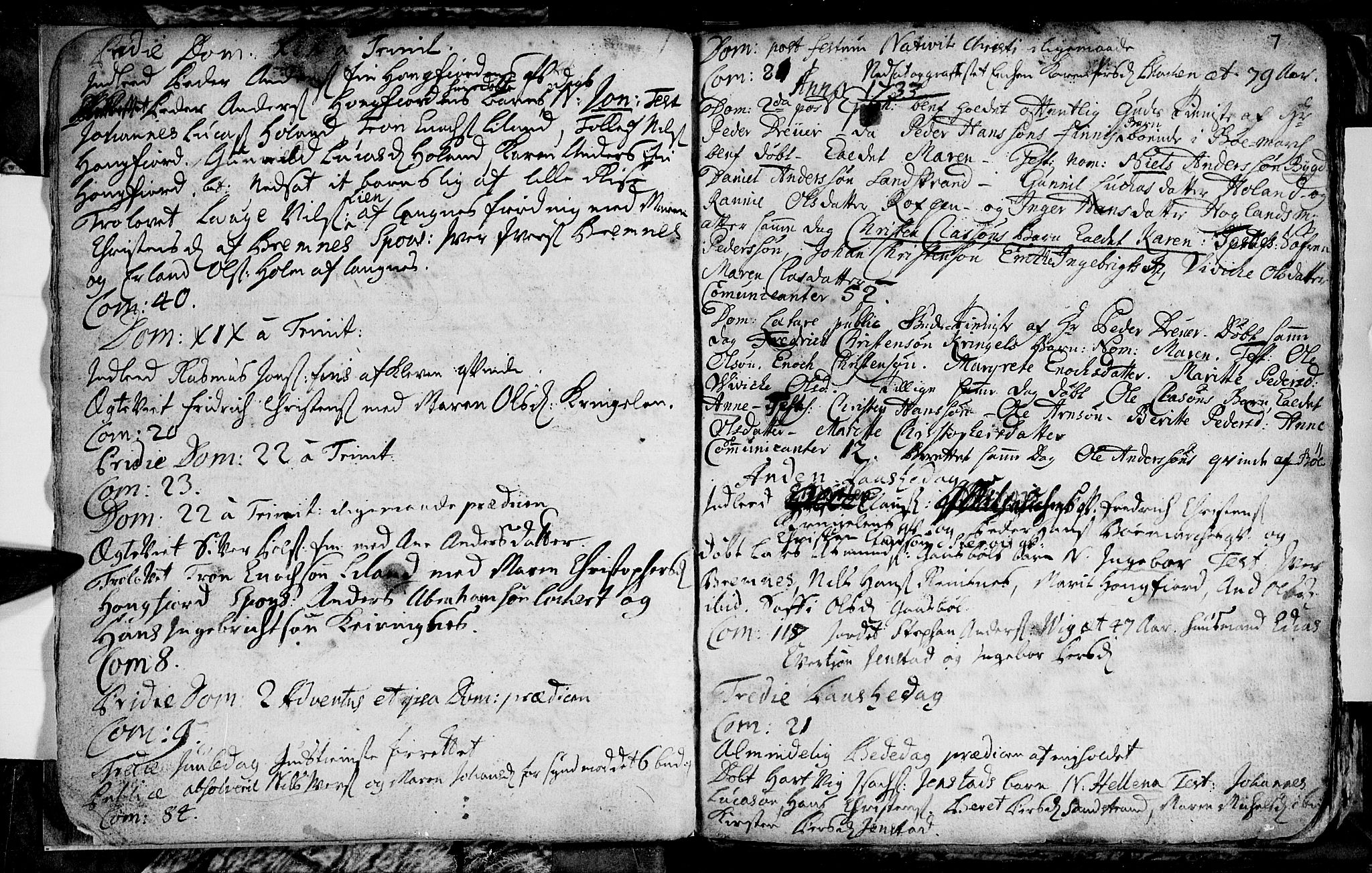 Ministerialprotokoller, klokkerbøker og fødselsregistre - Nordland, SAT/A-1459/895/L1366: Parish register (official) no. 895A01, 1730-1794, p. 7