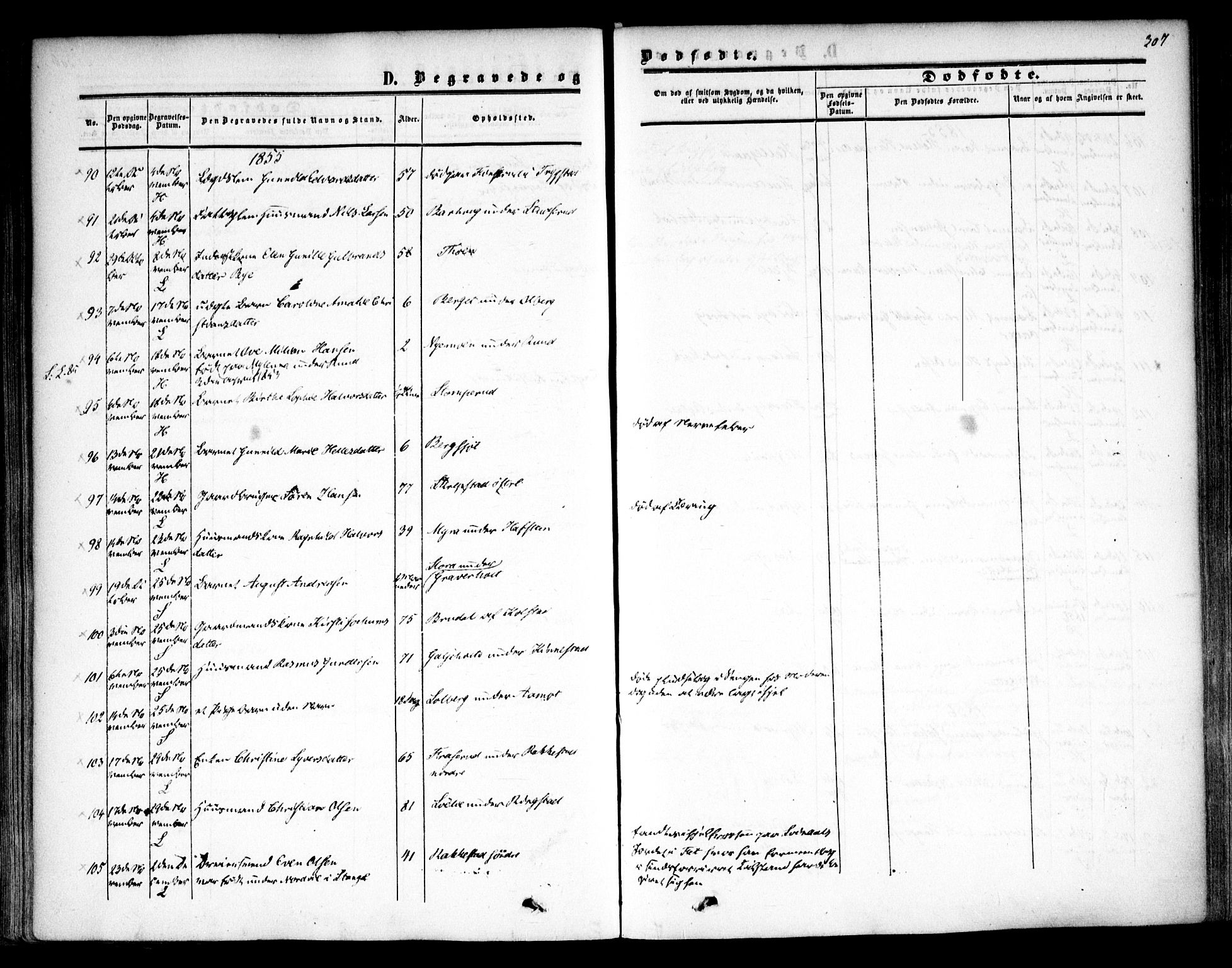 Høland prestekontor Kirkebøker, AV/SAO-A-10346a/F/Fa/L0010: Parish register (official) no. I 10, 1854-1861, p. 307