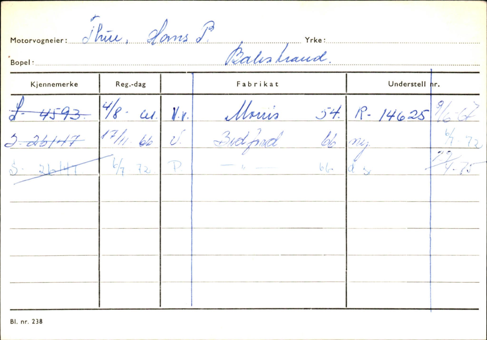 Statens vegvesen, Sogn og Fjordane vegkontor, AV/SAB-A-5301/4/F/L0132: Eigarregister Askvoll A-Å. Balestrand A-Å, 1945-1975, p. 2429