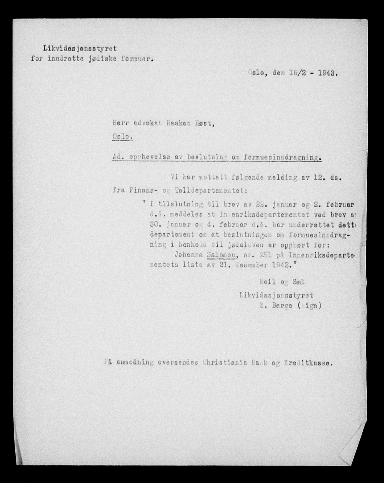 Justisdepartementet, Tilbakeføringskontoret for inndratte formuer, AV/RA-S-1564/H/Hc/Hcc/L0976: --, 1945-1947, p. 278