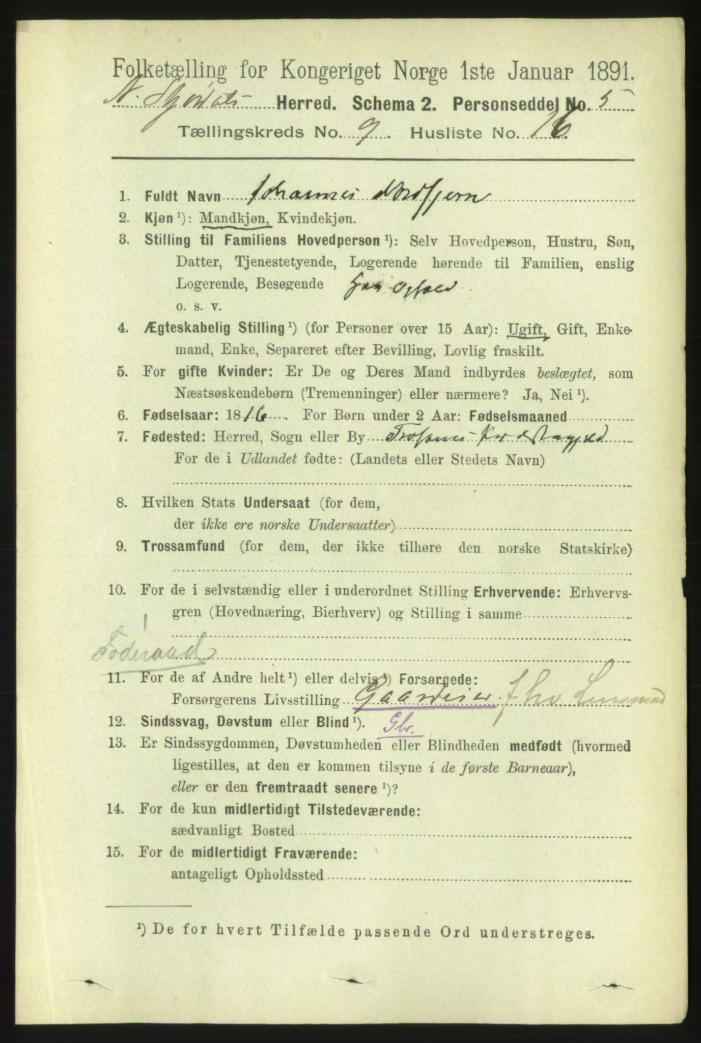 RA, 1891 census for 1714 Nedre Stjørdal, 1891, p. 4923