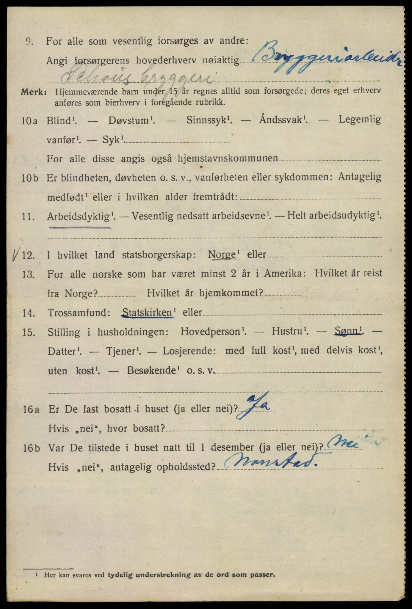 SAO, 1920 census for Kristiania, 1920, p. 237044