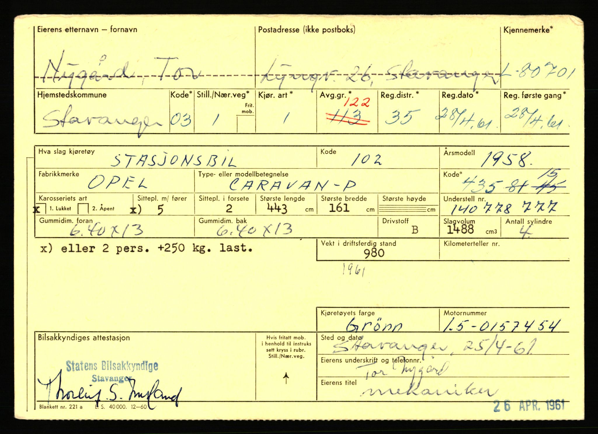 Stavanger trafikkstasjon, AV/SAST-A-101942/0/F/L0071: L-80500 - L-82199, 1930-1971, p. 321