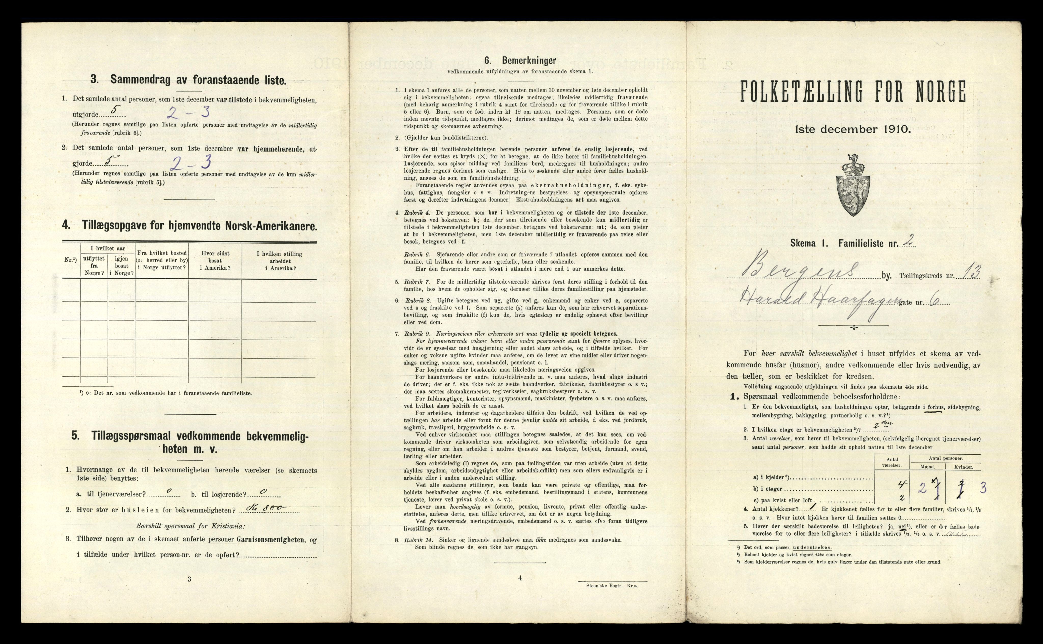 RA, 1910 census for Bergen, 1910, p. 4137