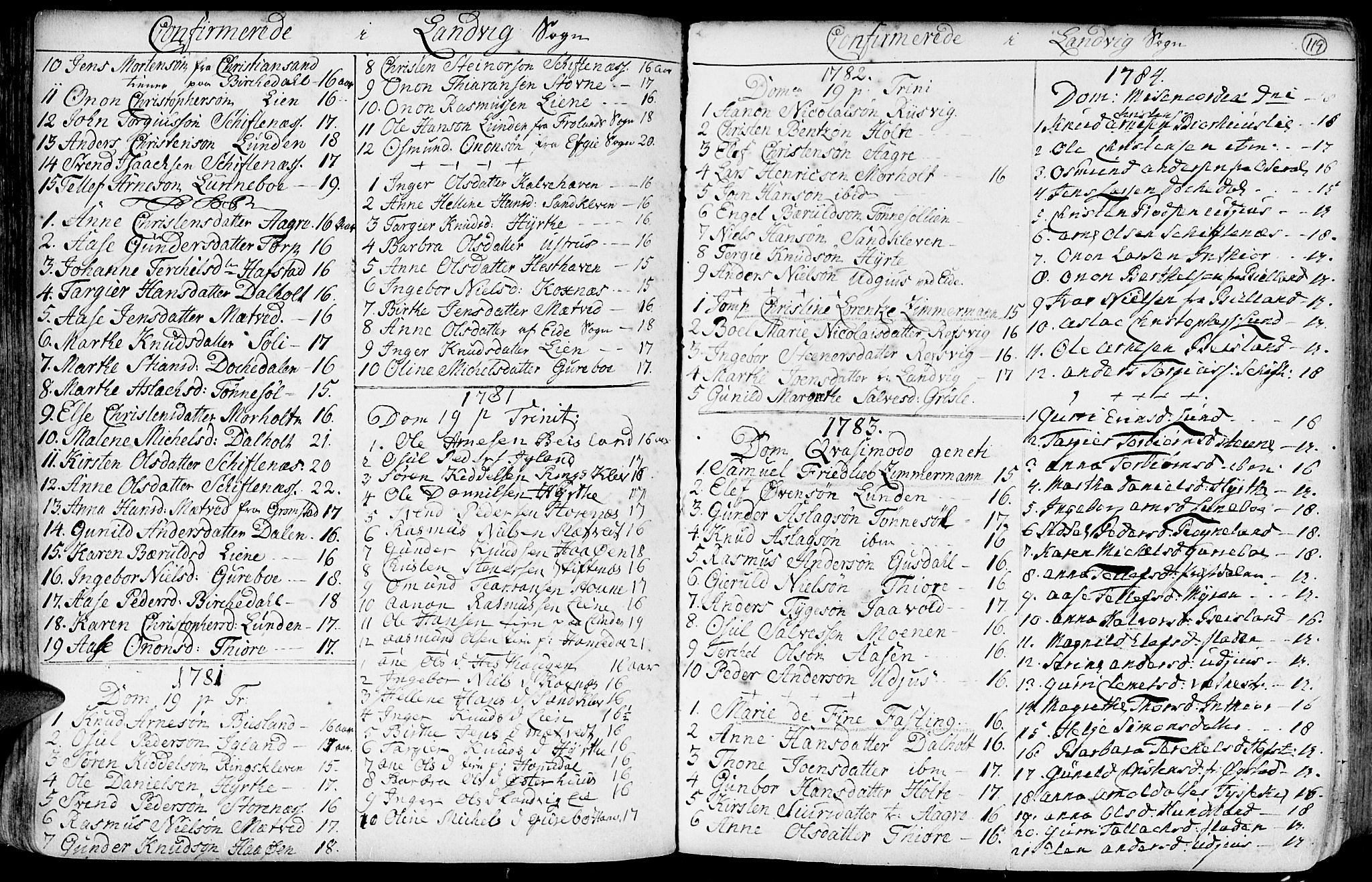 Hommedal sokneprestkontor, AV/SAK-1111-0023/F/Fa/Fab/L0002: Parish register (official) no. A 2 /1, 1741-1848, p. 119