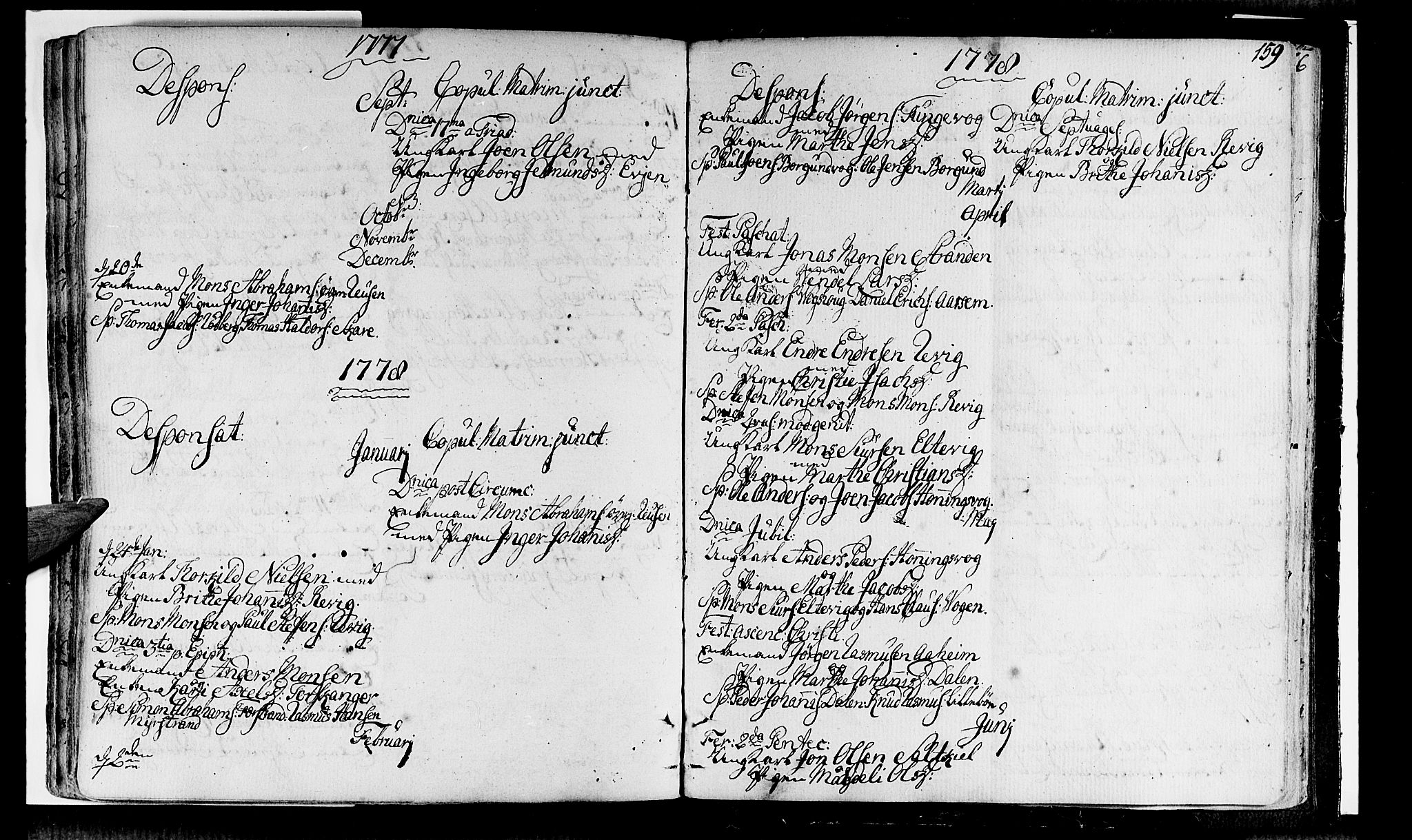 Selje sokneprestembete, AV/SAB-A-99938/H/Ha/Haa/Haaa: Parish register (official) no. A 5, 1760-1782, p. 159