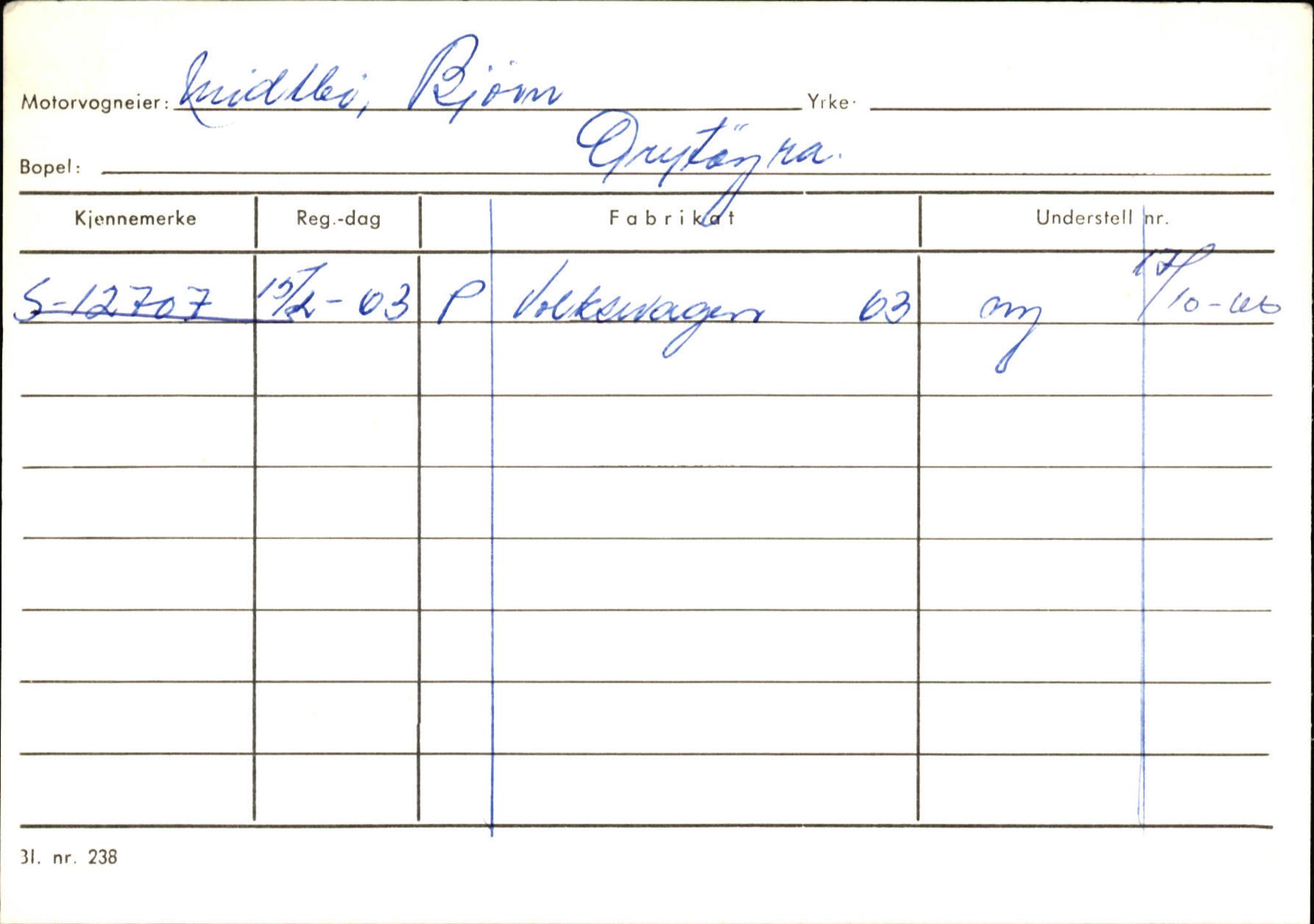 Statens vegvesen, Sogn og Fjordane vegkontor, AV/SAB-A-5301/4/F/L0132: Eigarregister Askvoll A-Å. Balestrand A-Å, 1945-1975, p. 832