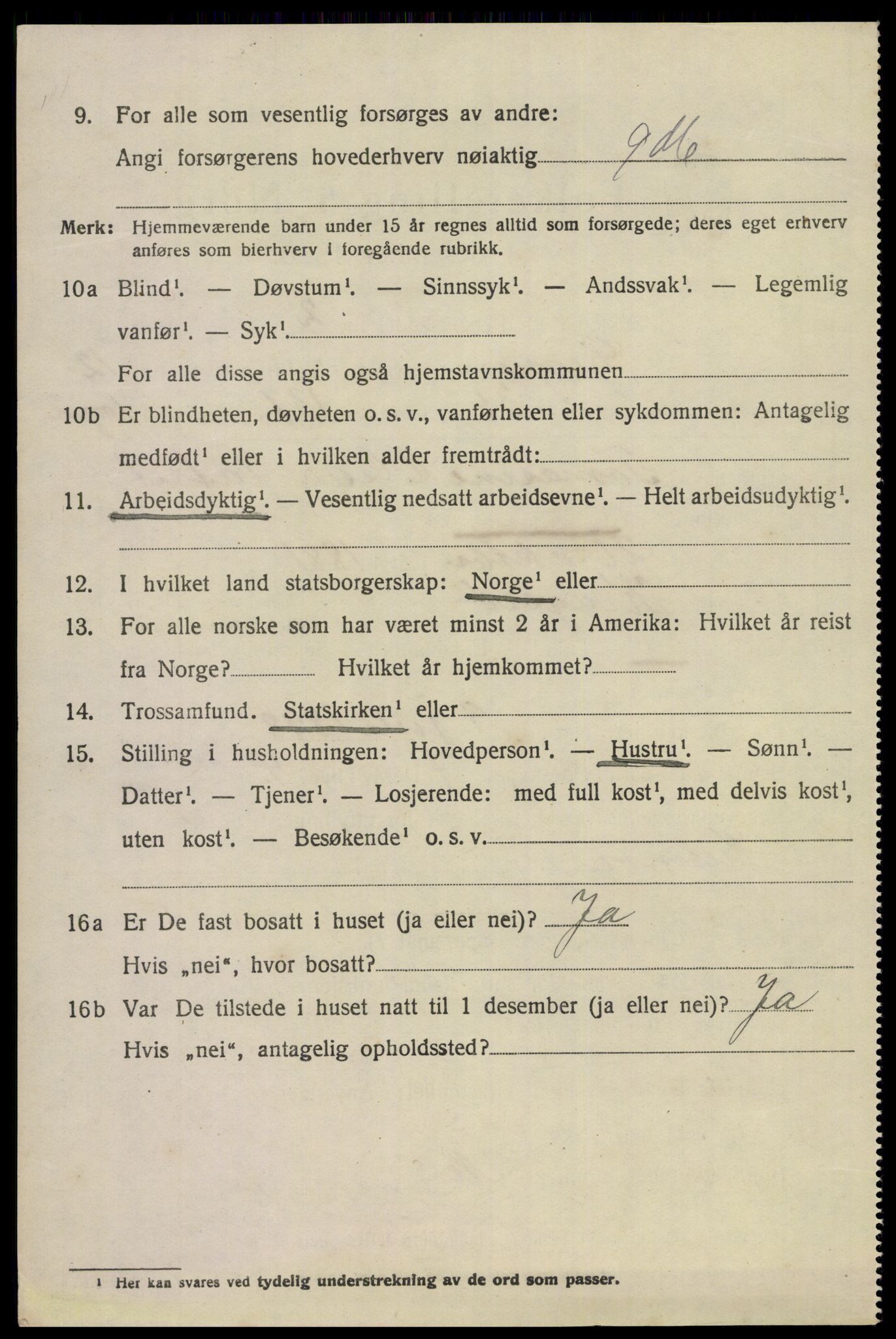 SAKO, 1920 census for Gjerpen, 1920, p. 13907