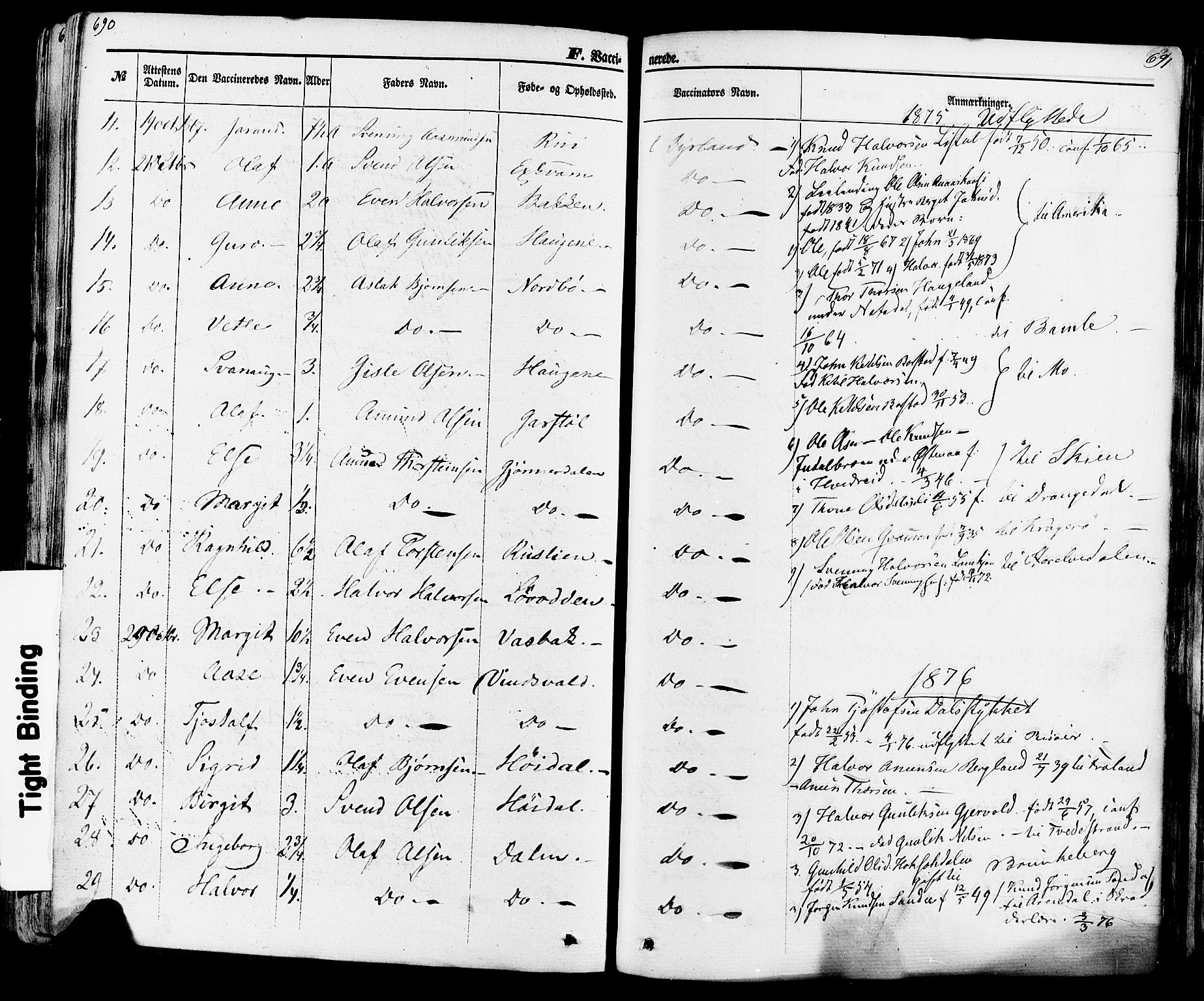 Seljord kirkebøker, SAKO/A-20/F/Fa/L0013: Parish register (official) no. I 13, 1866-1876, p. 690-691