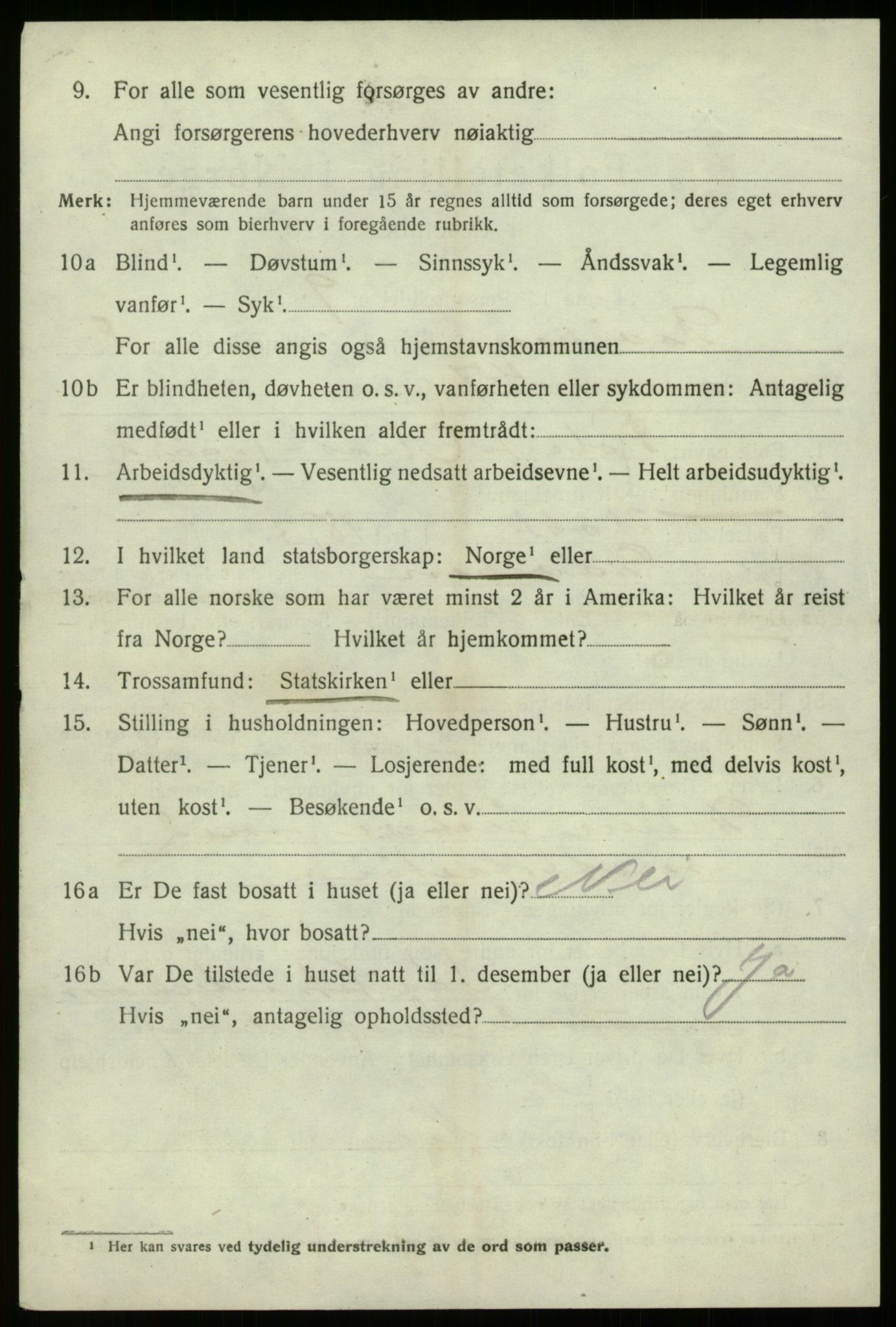 SAB, 1920 census for Davik, 1920, p. 4790