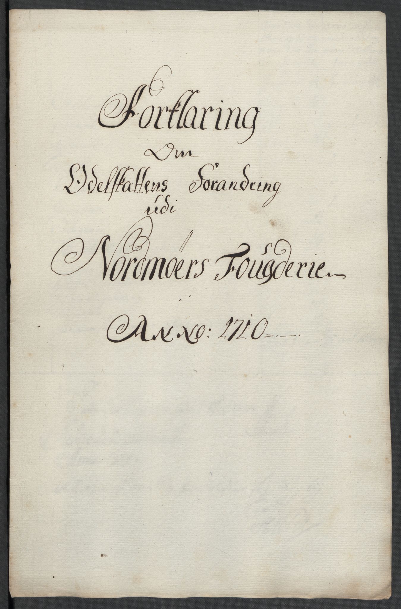 Rentekammeret inntil 1814, Reviderte regnskaper, Fogderegnskap, RA/EA-4092/R56/L3744: Fogderegnskap Nordmøre, 1709-1710, p. 302