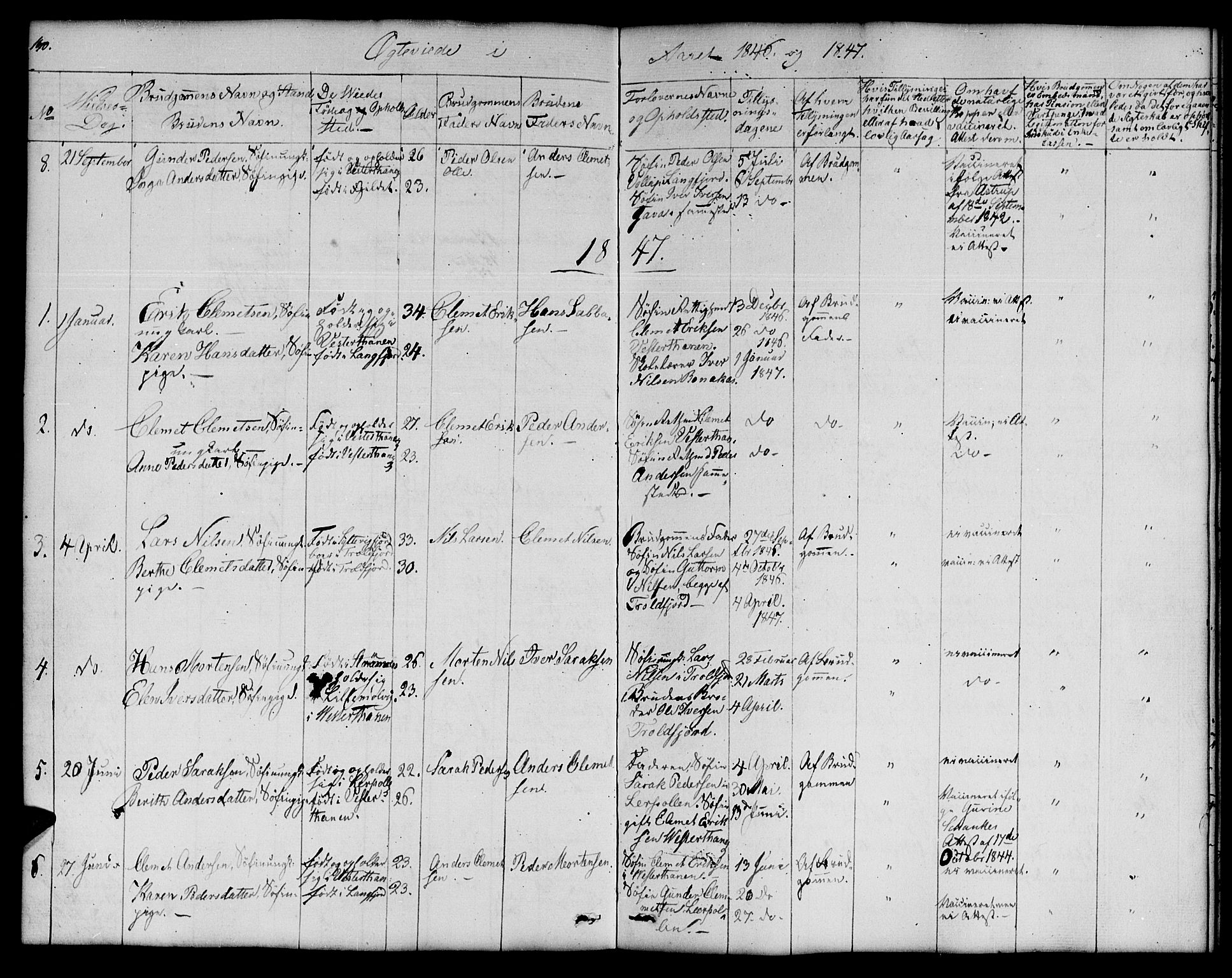 Nesseby sokneprestkontor, SATØ/S-1330/H/Hb/L0005klokker: Parish register (copy) no. 5, 1846-1852, p. 170-171