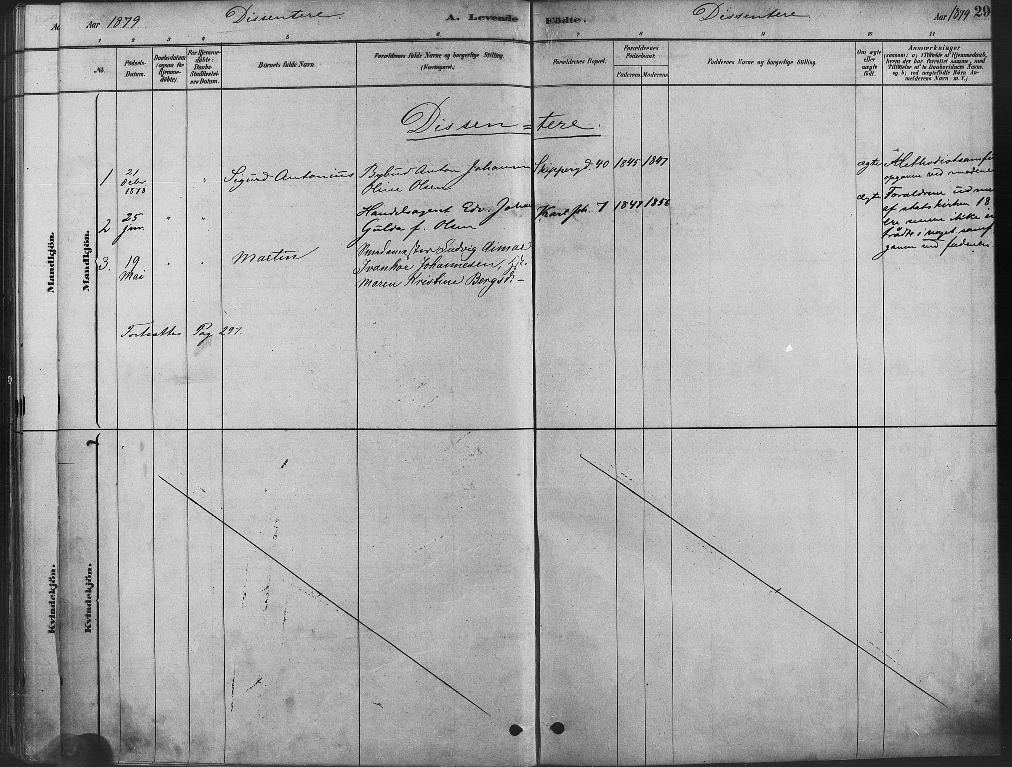 Oslo domkirke Kirkebøker, SAO/A-10752/F/Fa/L0029: Parish register (official) no. 29, 1879-1892, p. 290