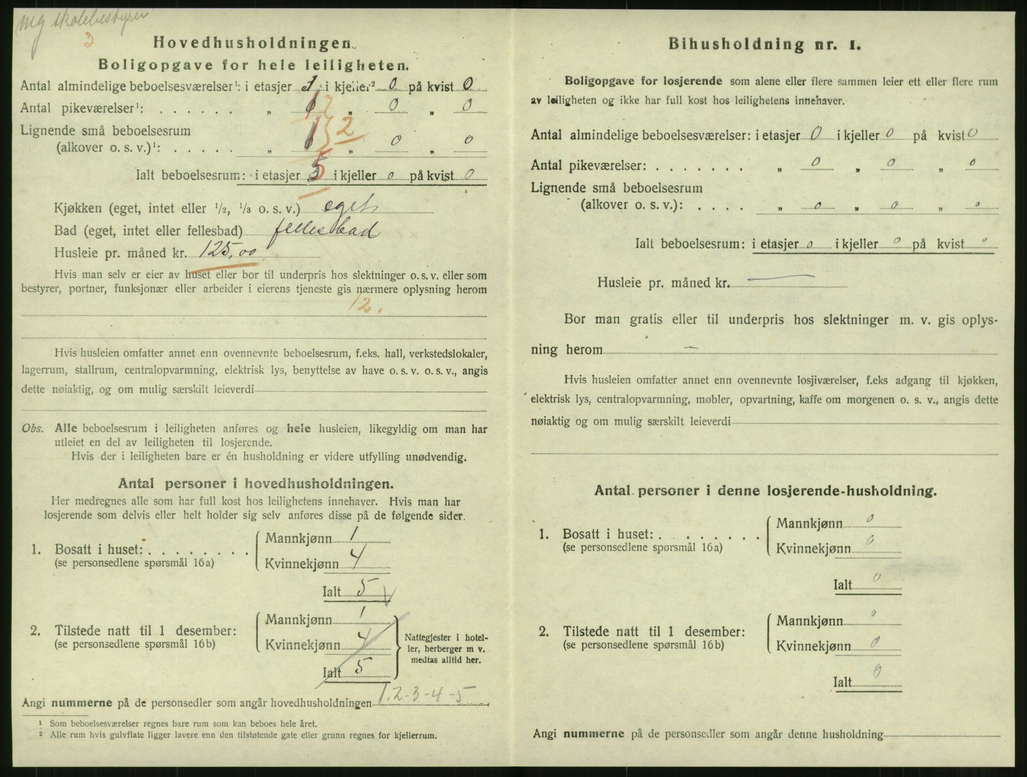 SAT, 1920 census for Levanger town, 1920, p. 895