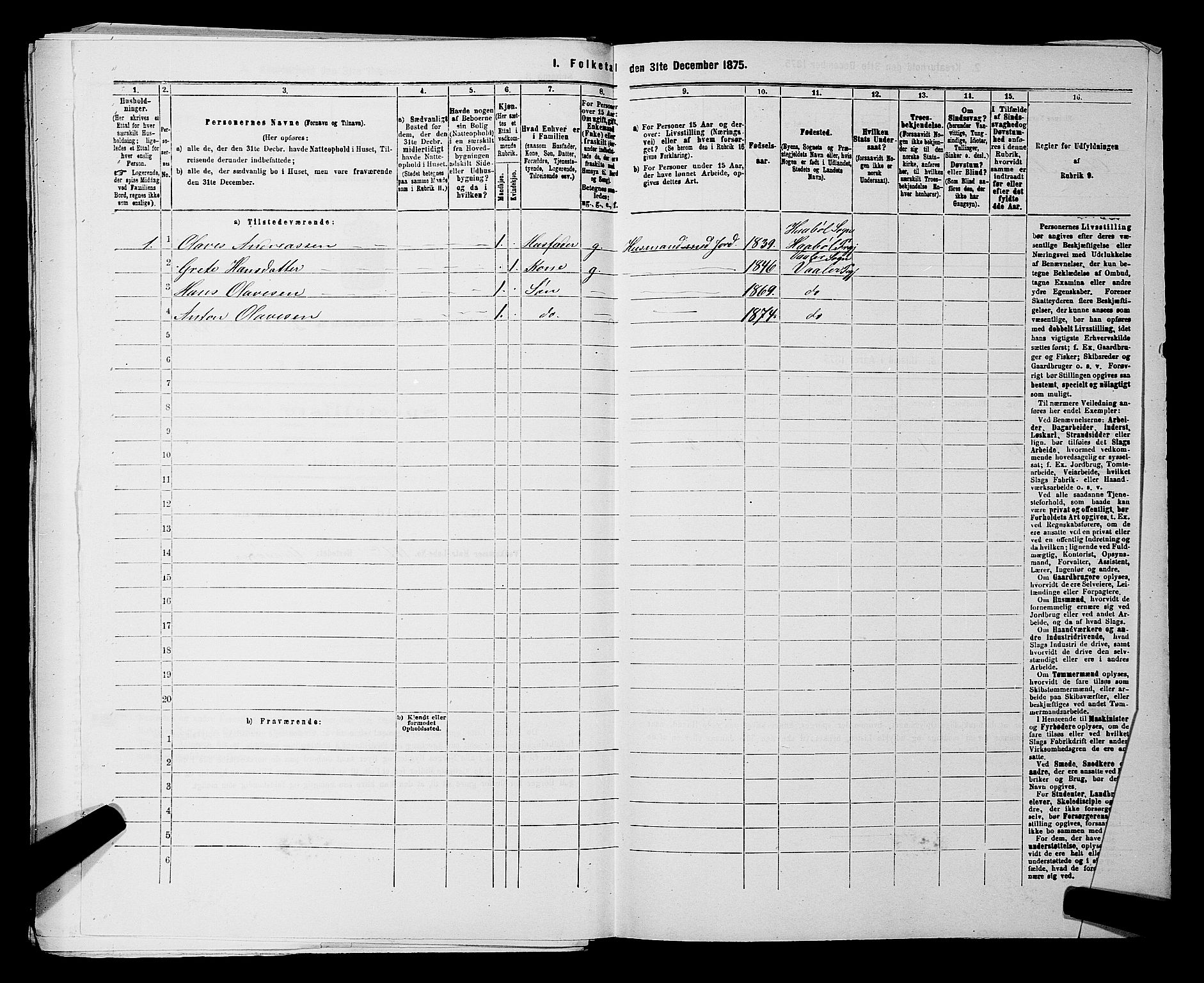 RA, 1875 census for 0137P Våler, 1875, p. 402