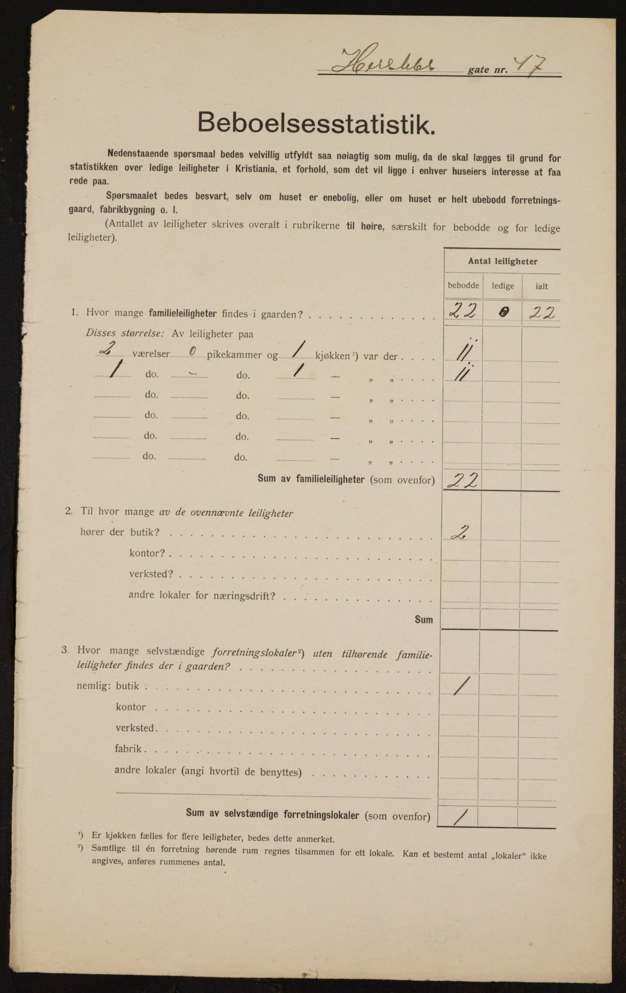 OBA, Municipal Census 1912 for Kristiania, 1912, p. 40241