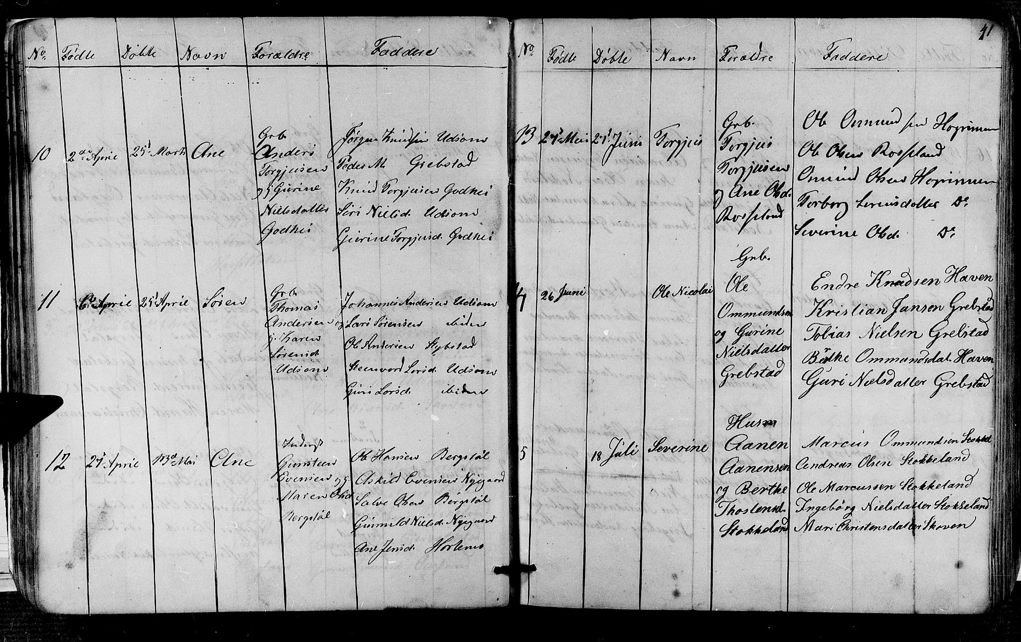 Søgne sokneprestkontor, SAK/1111-0037/F/Fb/Fba/L0002: Parish register (copy) no. B 2, 1848-1873, p. 41