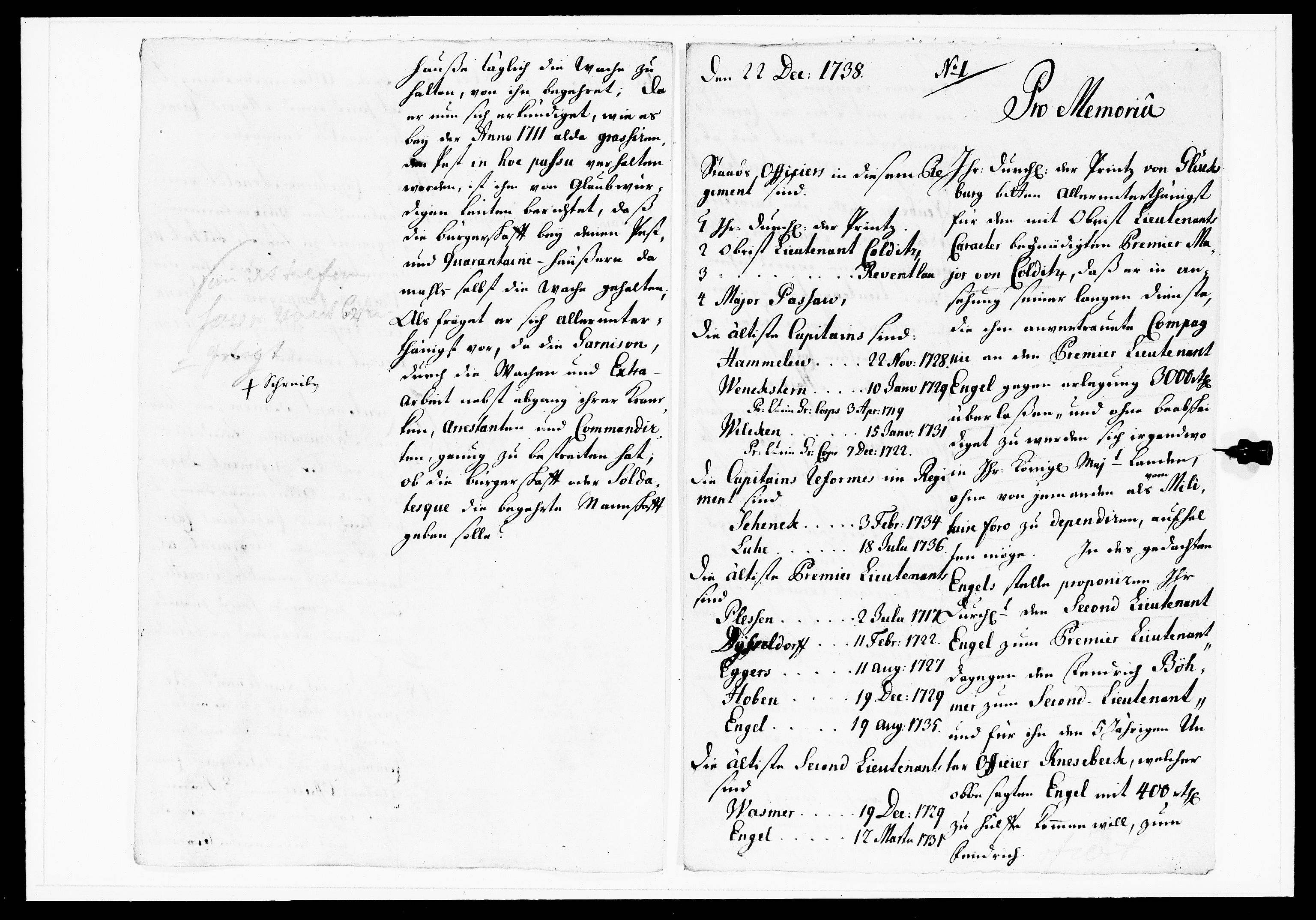 Krigskollegiet, Krigskancelliet, DRA/A-0006/-/1143-1150: Refererede sager, 1738, p. 560