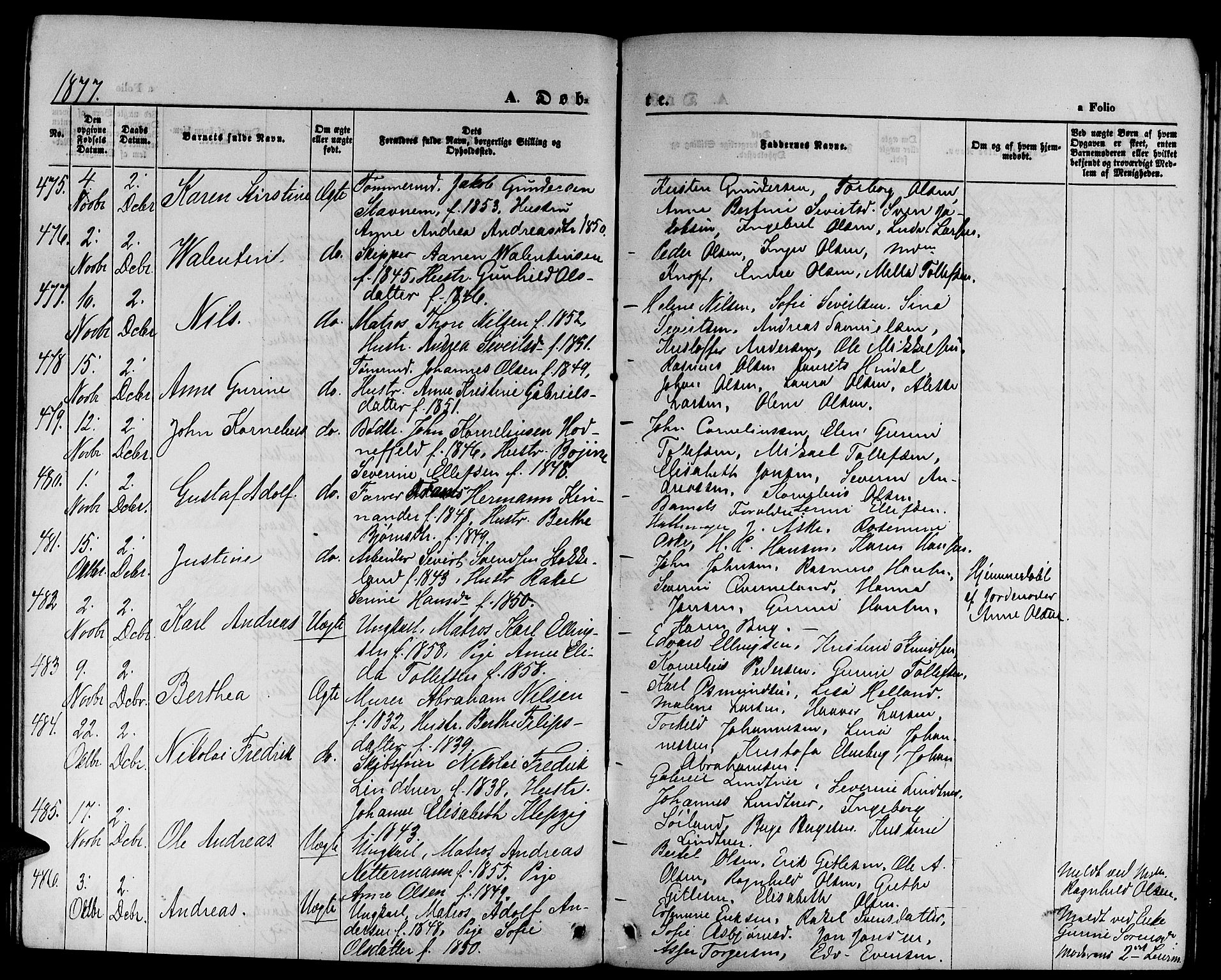 St. Petri sokneprestkontor, AV/SAST-A-101813/001/30/30BB/L0001: Parish register (copy) no. B 1, 1865-1878