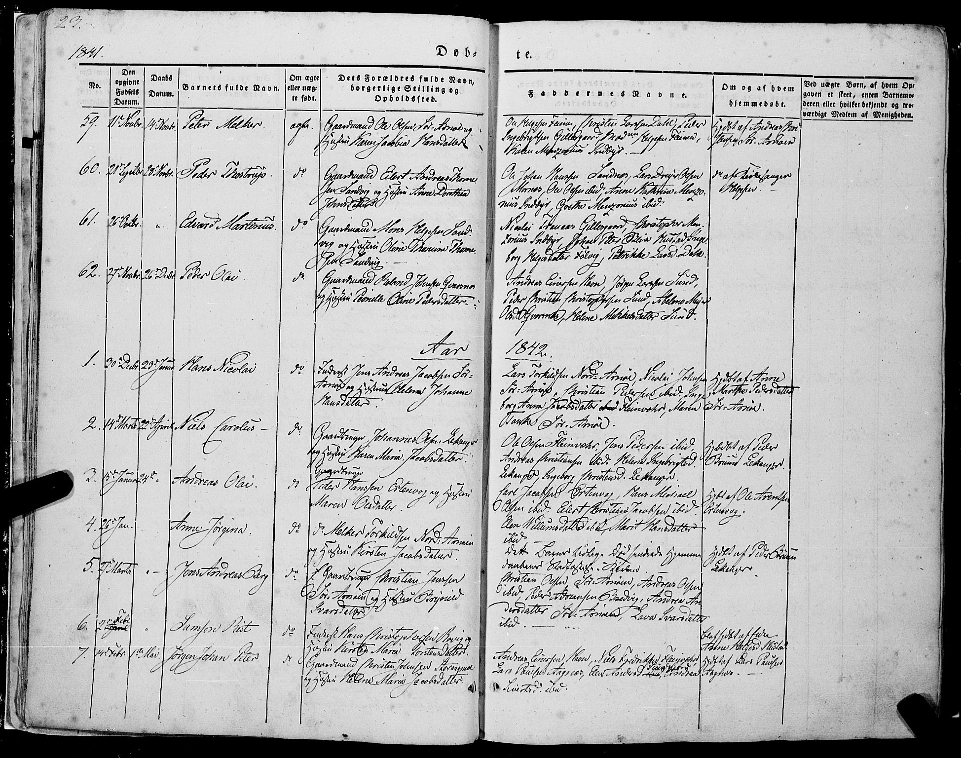 Ministerialprotokoller, klokkerbøker og fødselsregistre - Nordland, SAT/A-1459/805/L0097: Parish register (official) no. 805A04, 1837-1861, p. 23