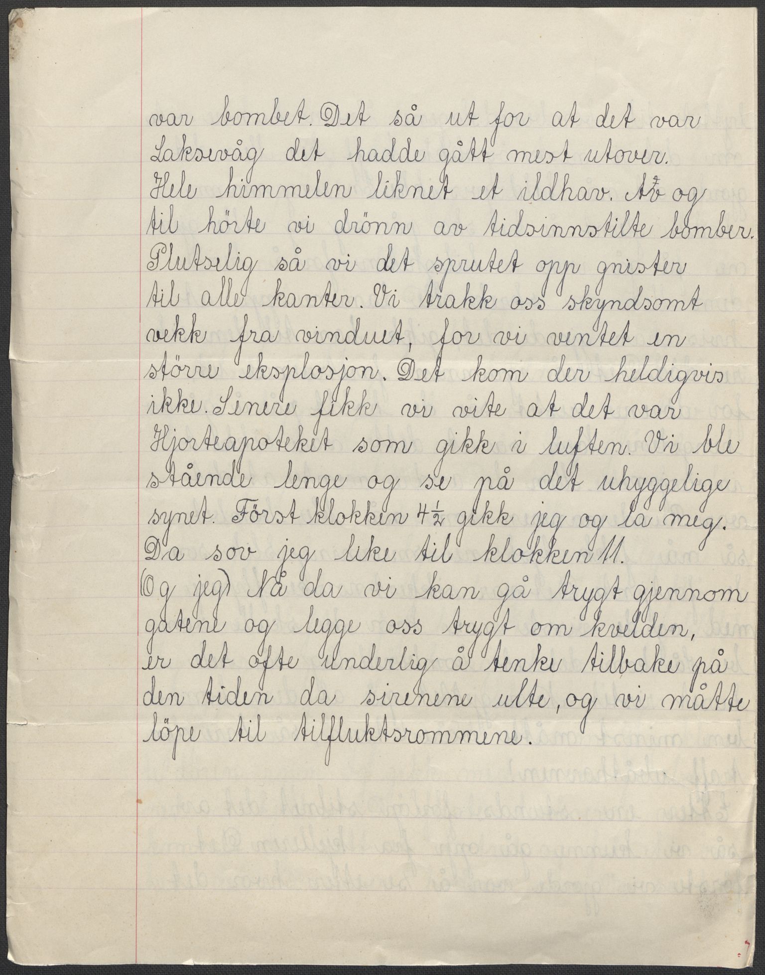 Det norske totalavholdsselskap, AV/RA-PA-0419/E/Eb/L0603: Skolestiler om krigstida (ordnet topografisk etter distrikt og skole), 1946, p. 58